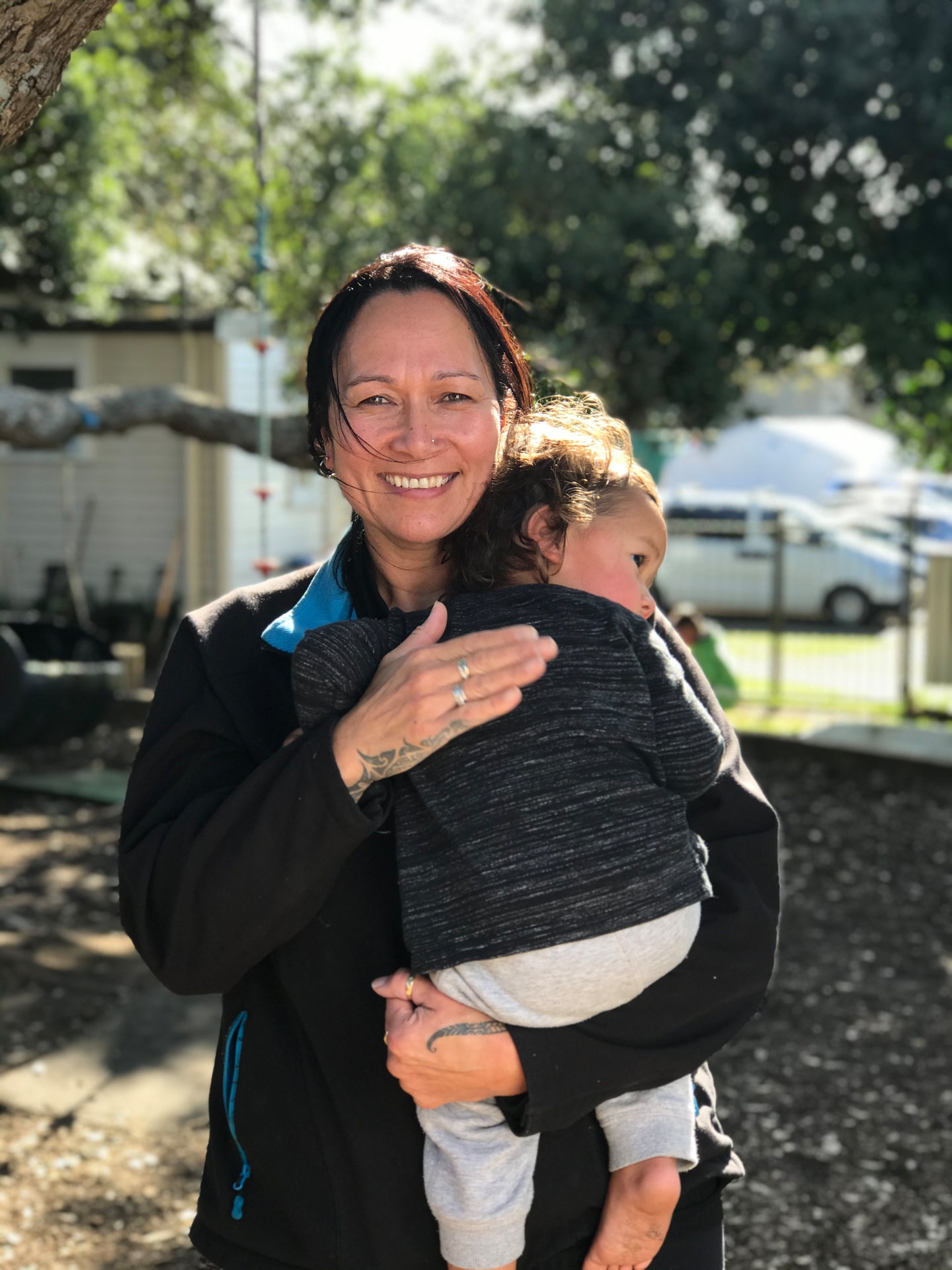 Liz Ferris, centre manager at Te Papapa Preschool in Onehunga, pictured with her mokopuna Orlando Hurrell, 3. Photo / Supplied