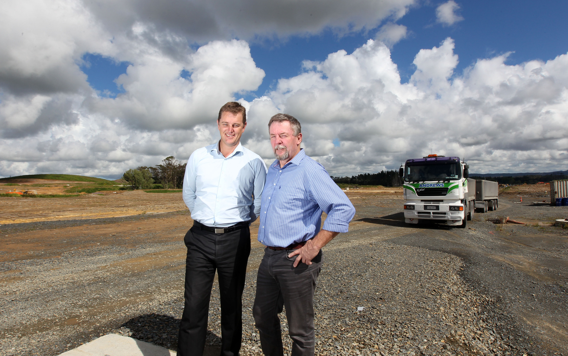 Campbell Barbour and Mark Gunton of NZ Retail Property Group. Photo/Chris Gorman