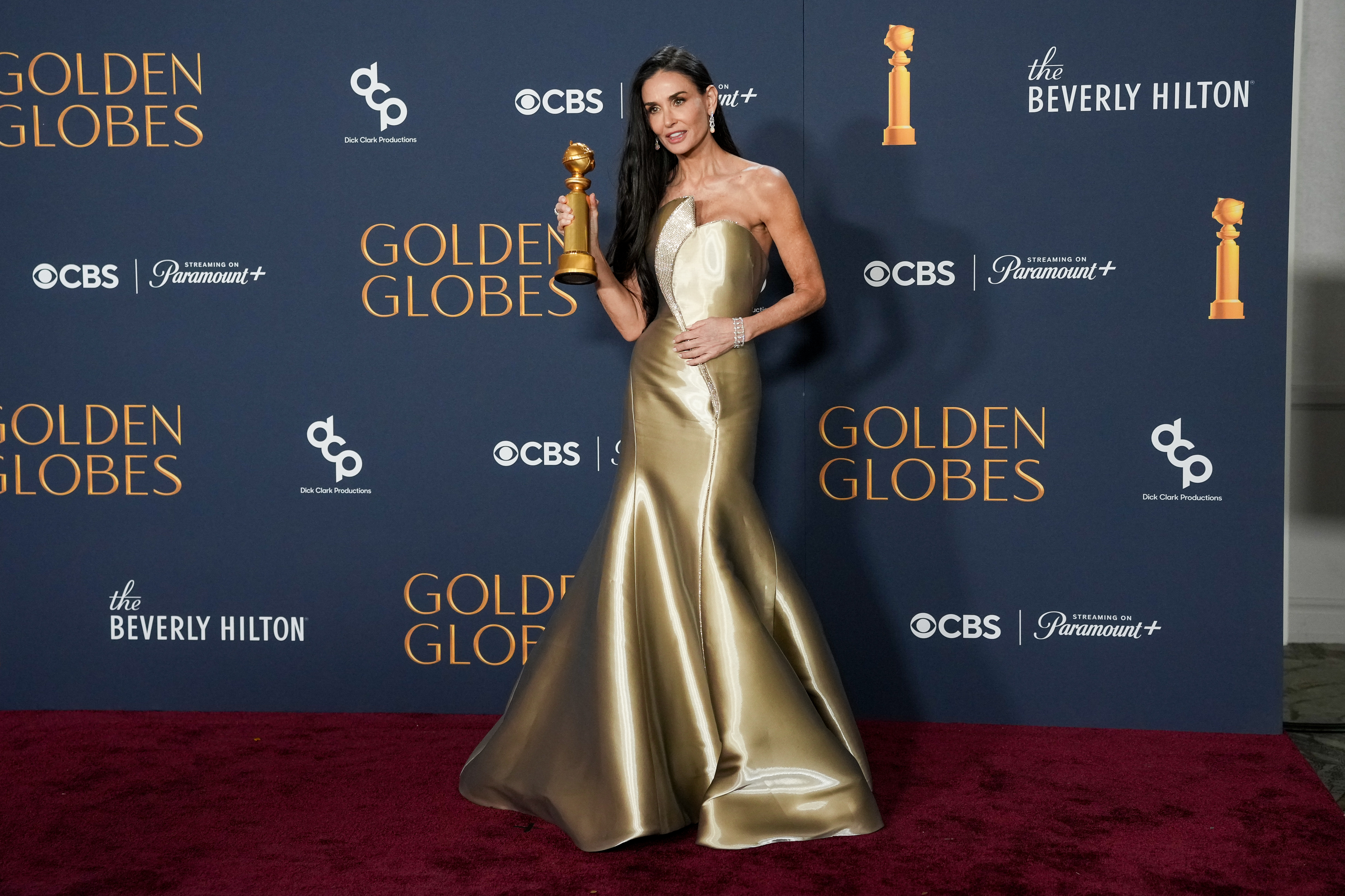 Demi Moore during the 82nd Annual Golden Globes held at The Beverly Hilton on January 5 in Beverly Hills, California. Photo / Getty Images