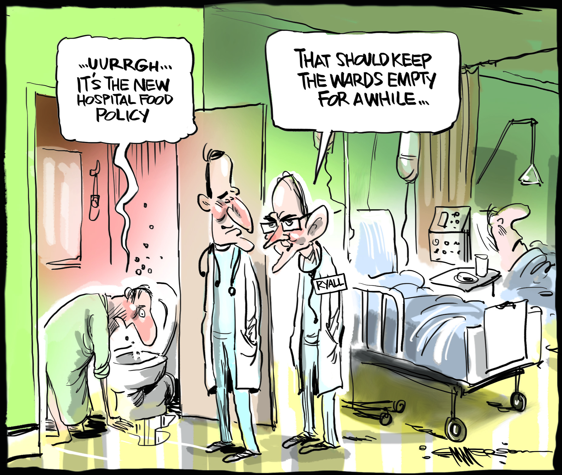 Cartoon: New hospital food - New Zealand News - NZ Herald