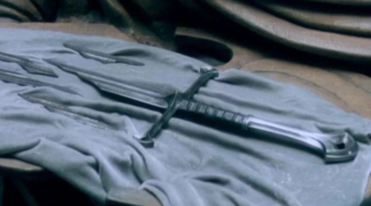 The broken blade appears in The Fellowship of the Ring. Photo / Supplied