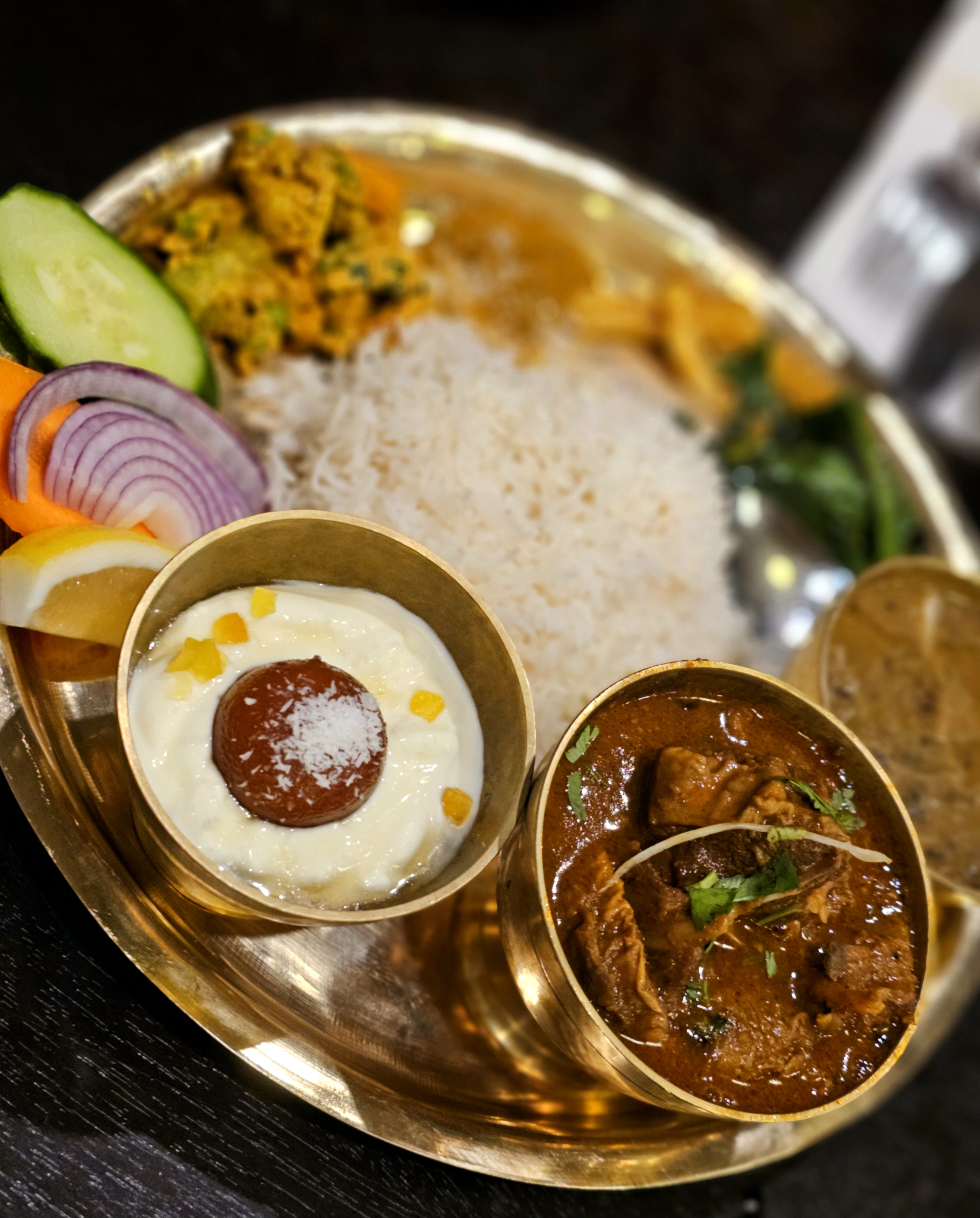 The Nepali Thali set at Timmur Nepalese restaurant in Avondale. Photo / Alexia Santamaria
