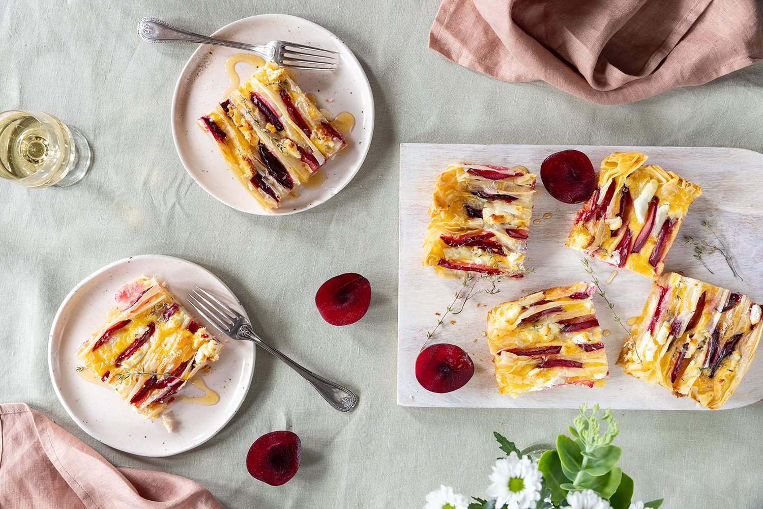 This dessert shows off with impressive layers and rich honey sweetness. Photo / Babiche Martens