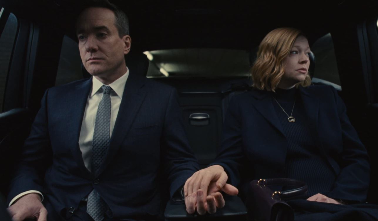 Matthew Macfadyen as Tom and Sarah Snook as Shiv in the Succession finale. Photo / Supplied