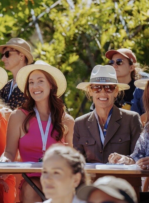 Motoring influencer Taylor Serage and Michaela Meehan judging the Fashion in the Field last Sunday at the Ayrburn Classic.