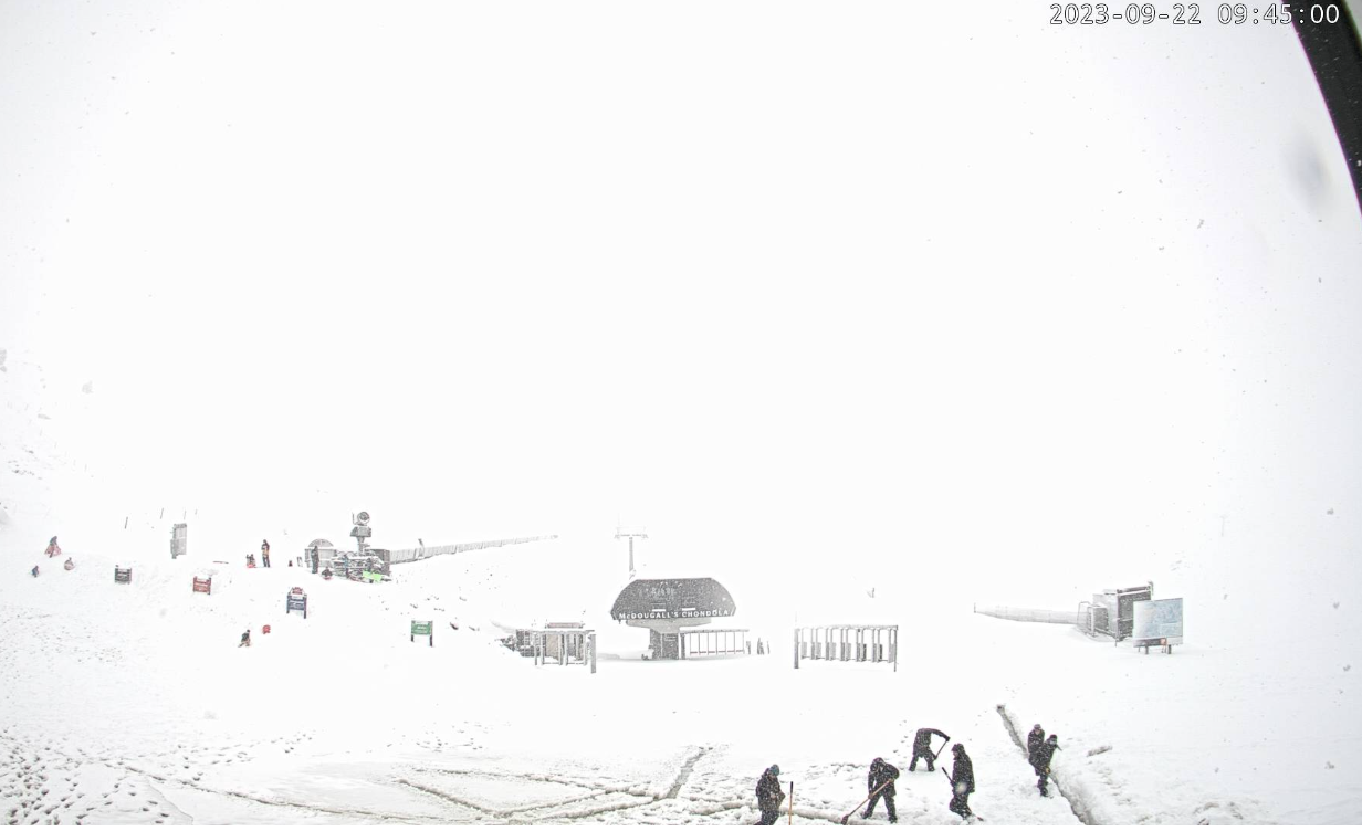Cardrona remains closed following extreme weather in the lakes. Photo / Cardrona Webcam