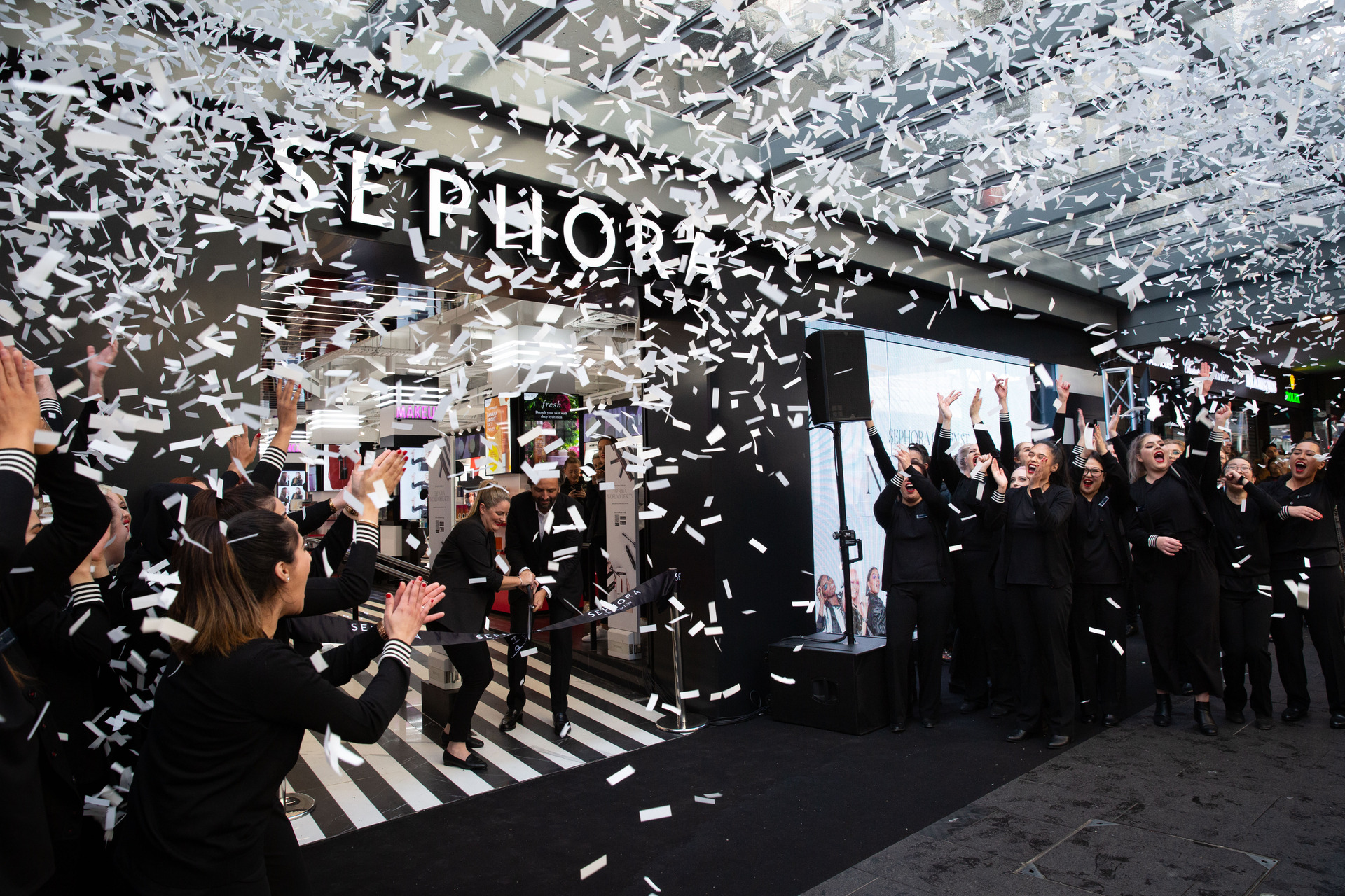 Sephora opened its Queen St store in 2019 with a bang. Photo / Sylvie Whinray