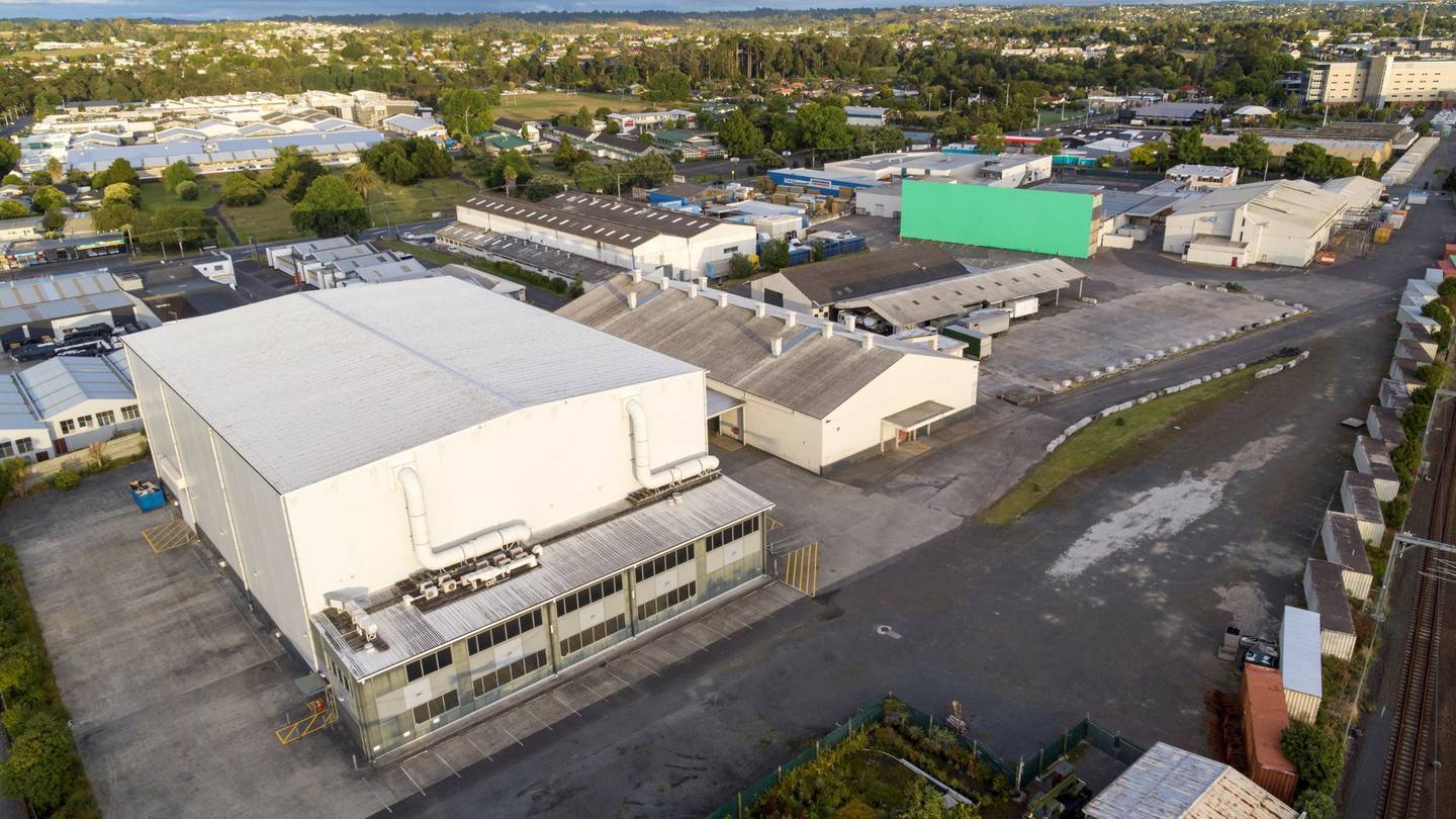 Fire and Emergency New Zealand confirmed crews were at the Auckland Film Studios site in the West Auckland suburb of Henderson as of 2pm today. Photo / NZME