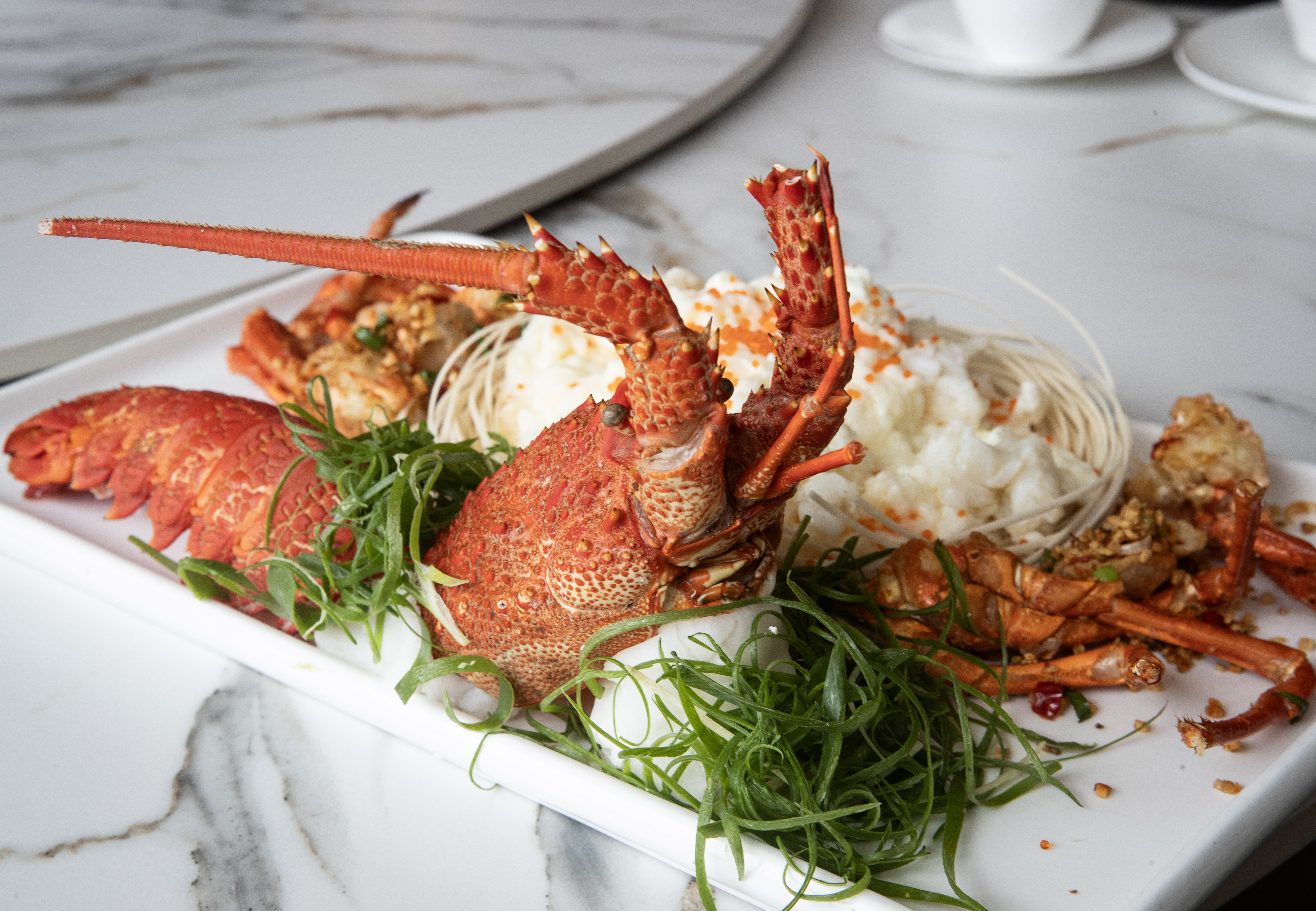 Hidden Dragon in the Snow: Live crayfish deep-fried with milk from Daliang at Sum Made Restaurant in Albany. Photo / Jason Oxenham