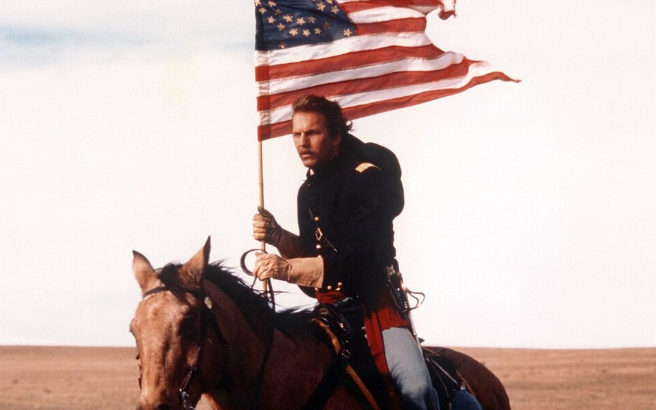 Kevin Costner in Dances With Wolves.