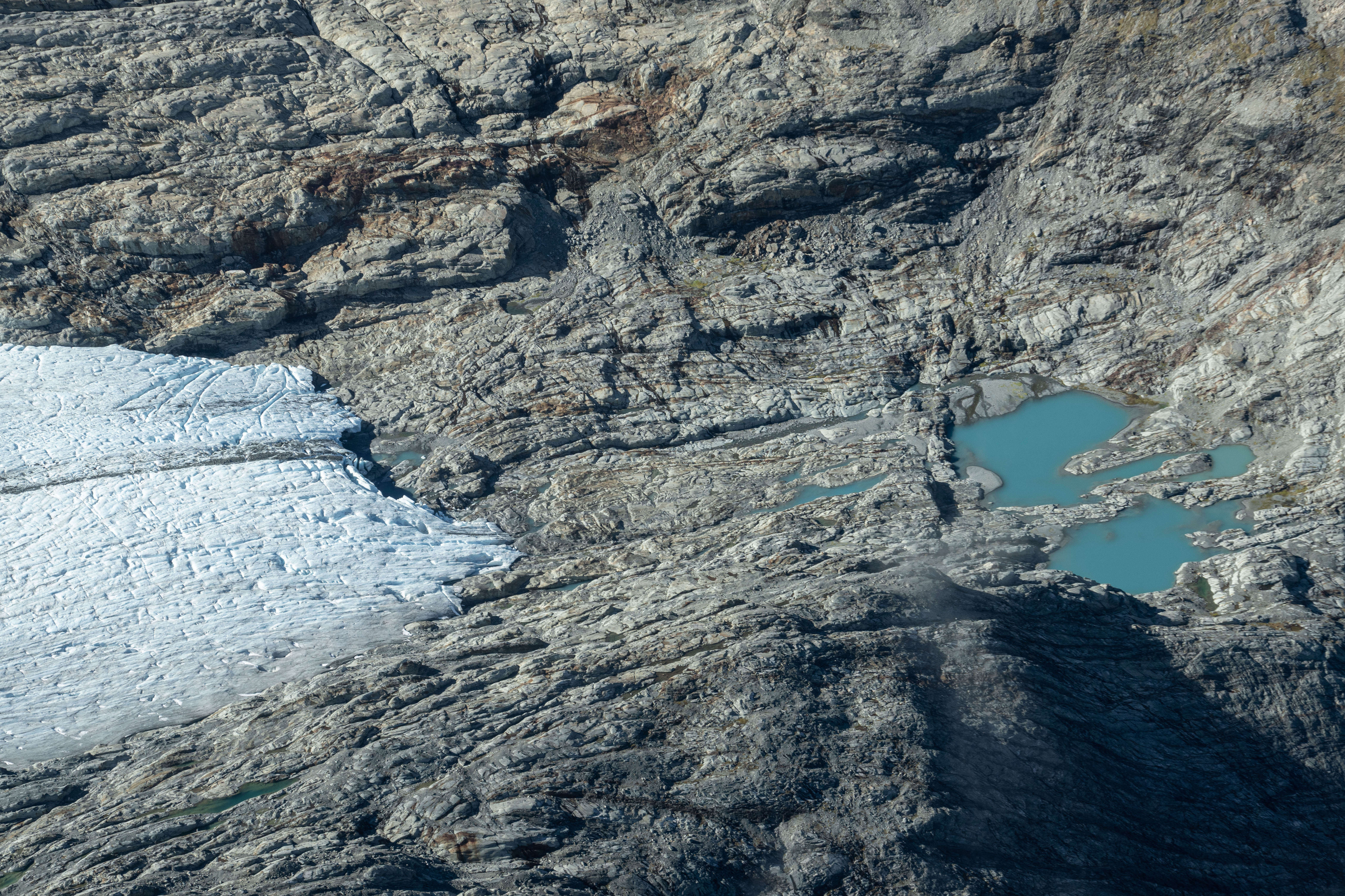 The Brewster Glacier, pictured last month. 2022′s survey showed the Brewster and several other glaciers had snowlines at least as high as in 2016, one of the top five high snowline years. Photo / Rebekah Parsons-King