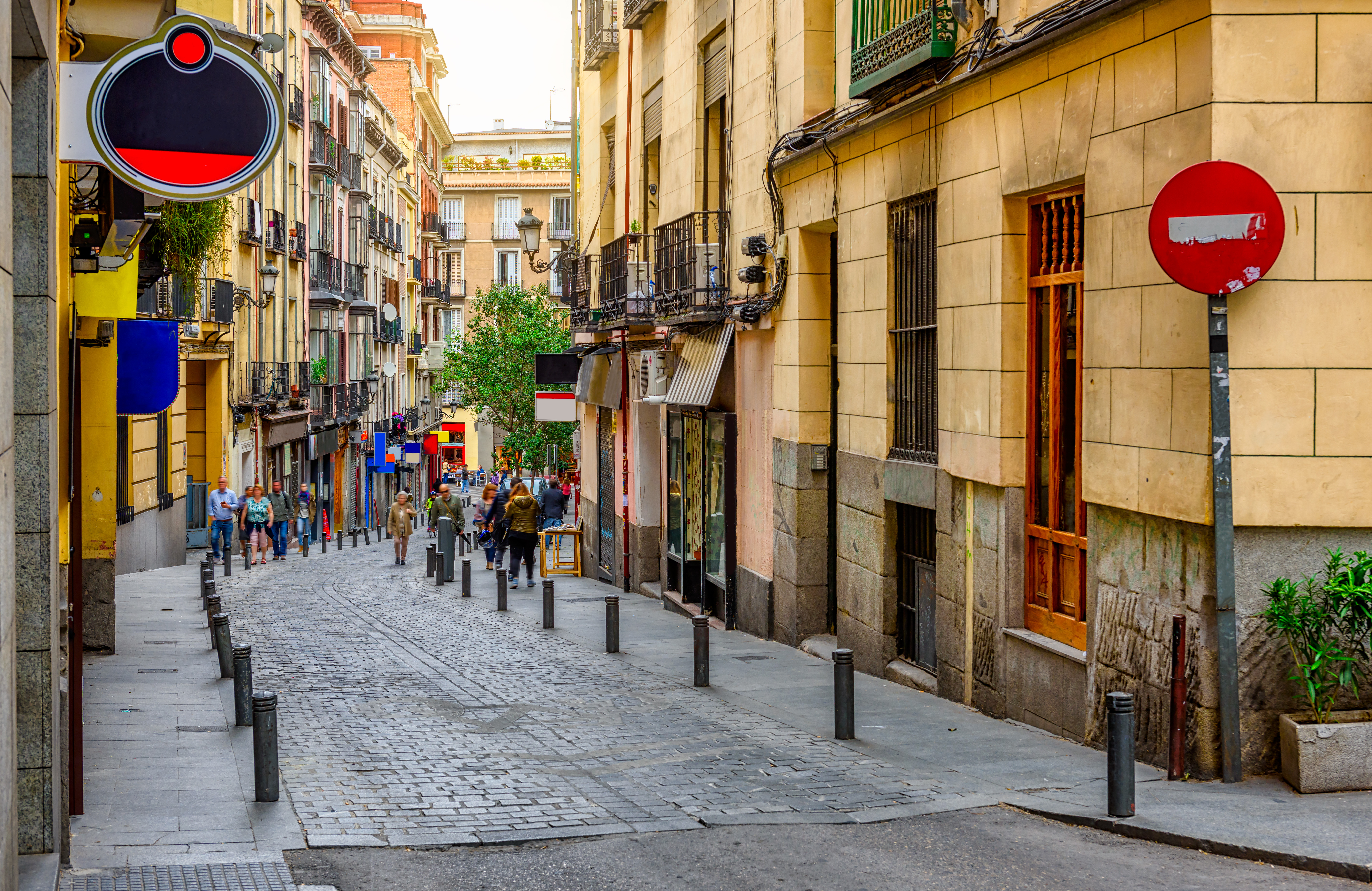 It can be a tight squeeze driving through Spain's city streets. Photo / 123rf