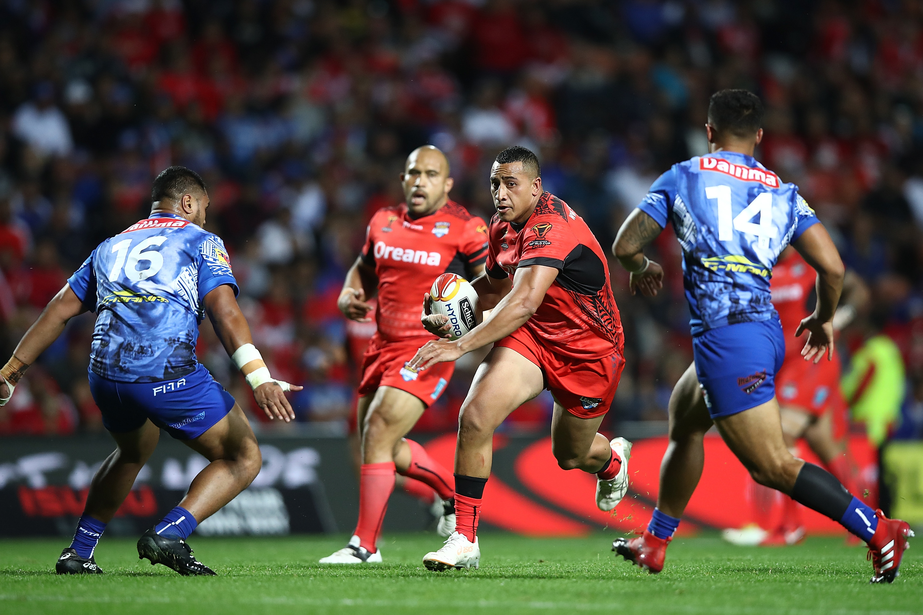 Siosiua Taukeiaho played one test for the Kiwis before switching to Tonga in 2017. Photo / Getty Images