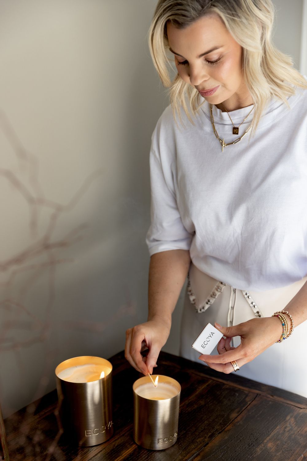 Claire's favourite Ecoya scents are an eclectic mix of time-honoured classics and festive favourites. Photo / Babiche Martens