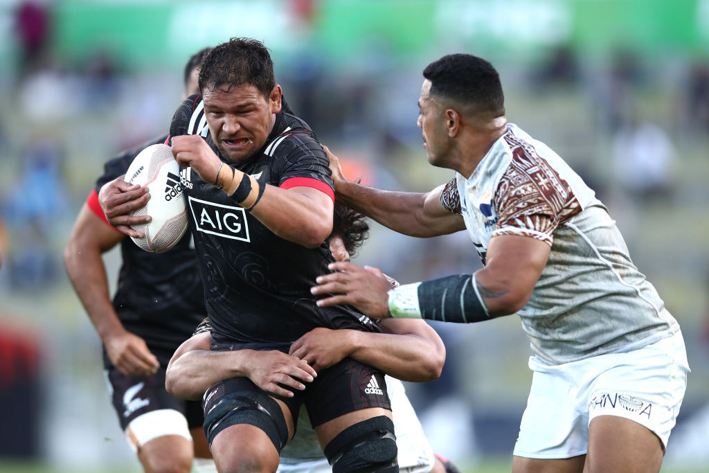 Whetukamokamo Douglas of the Māori All Blacks. Photo / Photosport