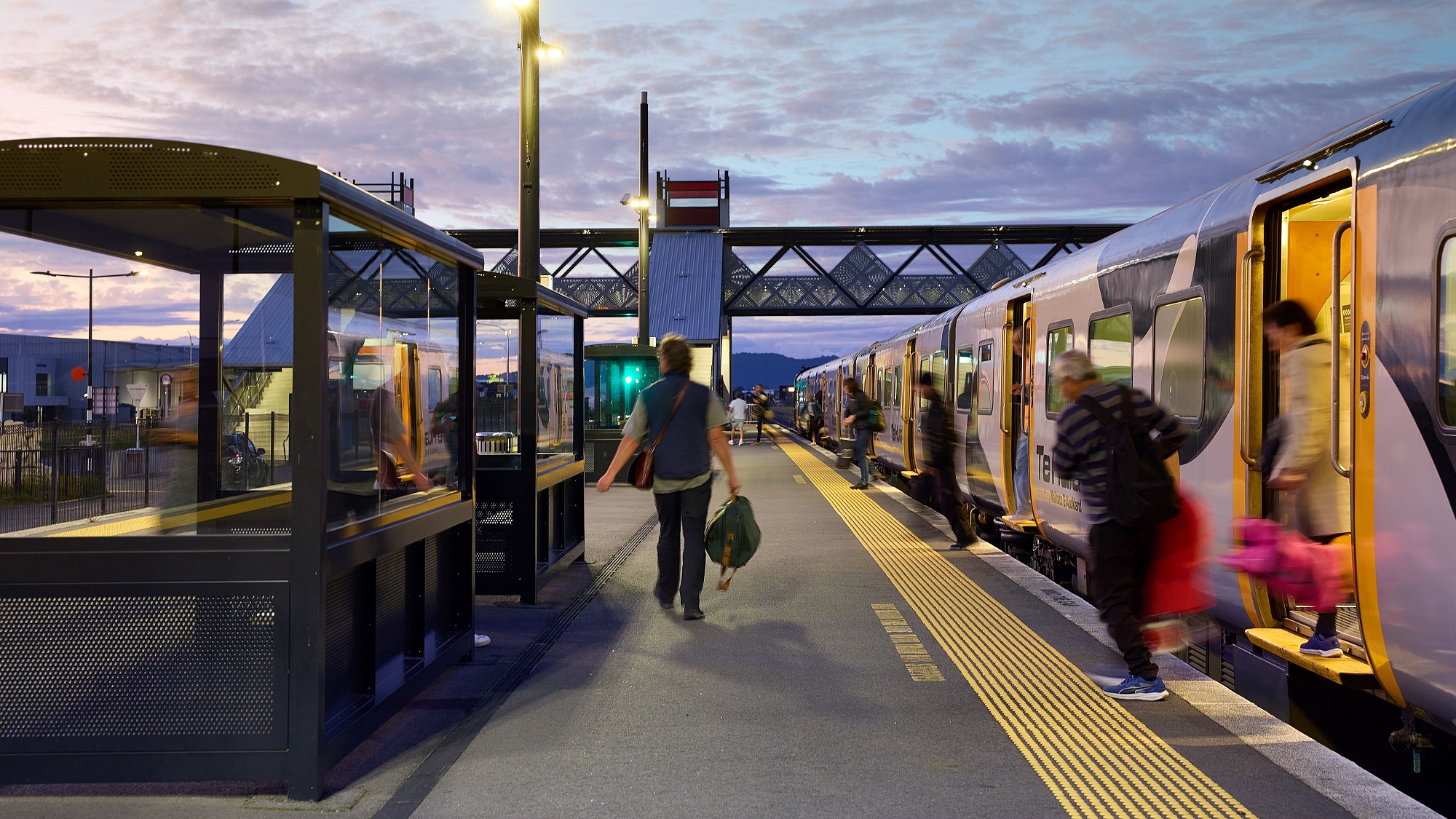 Te Huia at Rotokauri Station in Hamilton. Photo / Waikato Regional Council