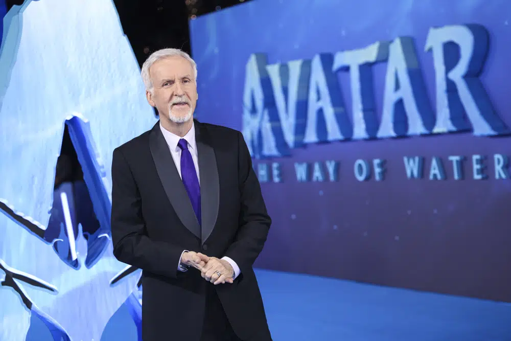 Director James Cameron has been left of the nominees for Best Director list for his work on Avatar: The Way of Water. Photo / AP