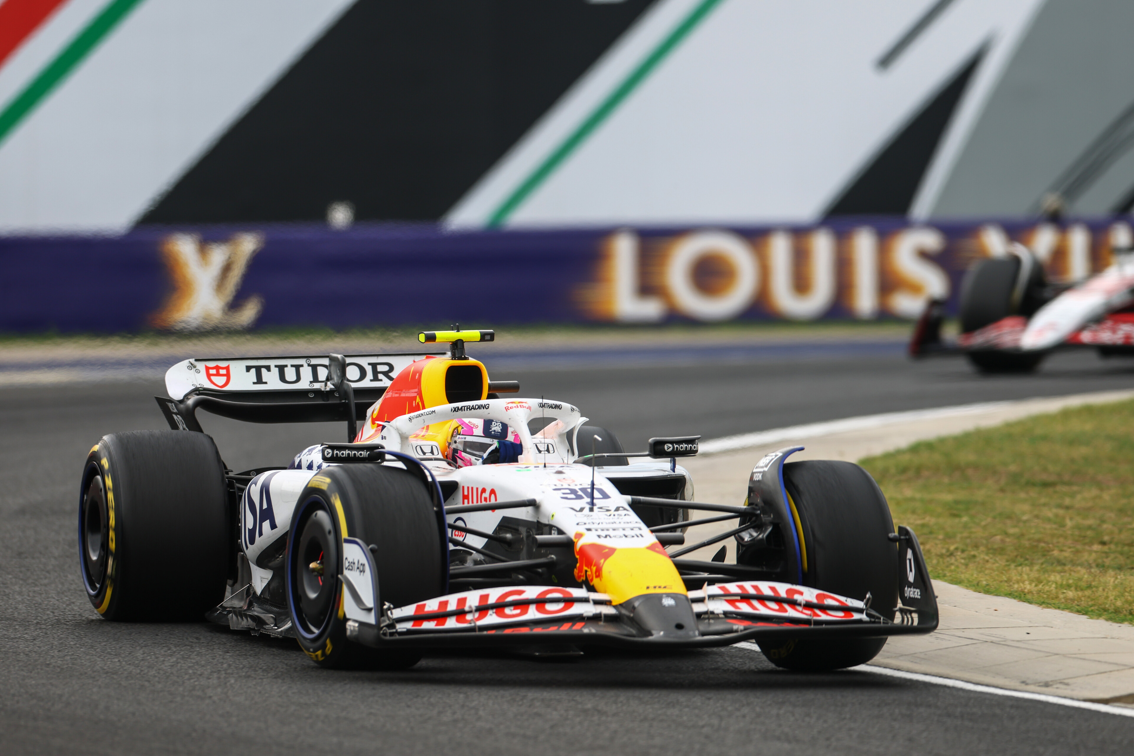 Liam Lawson at the Hungarian Grand Prix. Photo / Red Bull