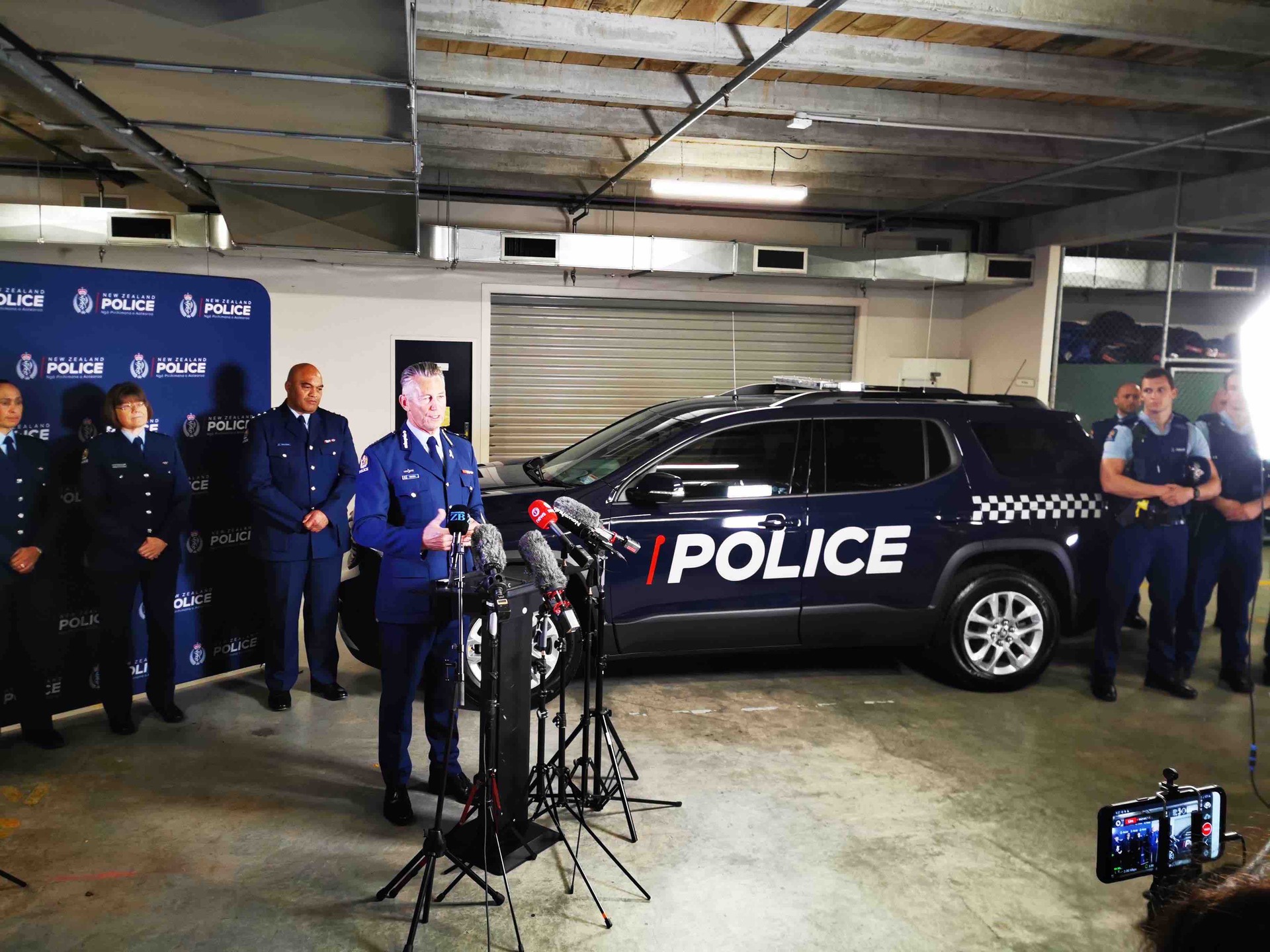 Former Police Commissioner Mike Bush at the South Auckland launch of the Armed Response Teams trial. Photo / File