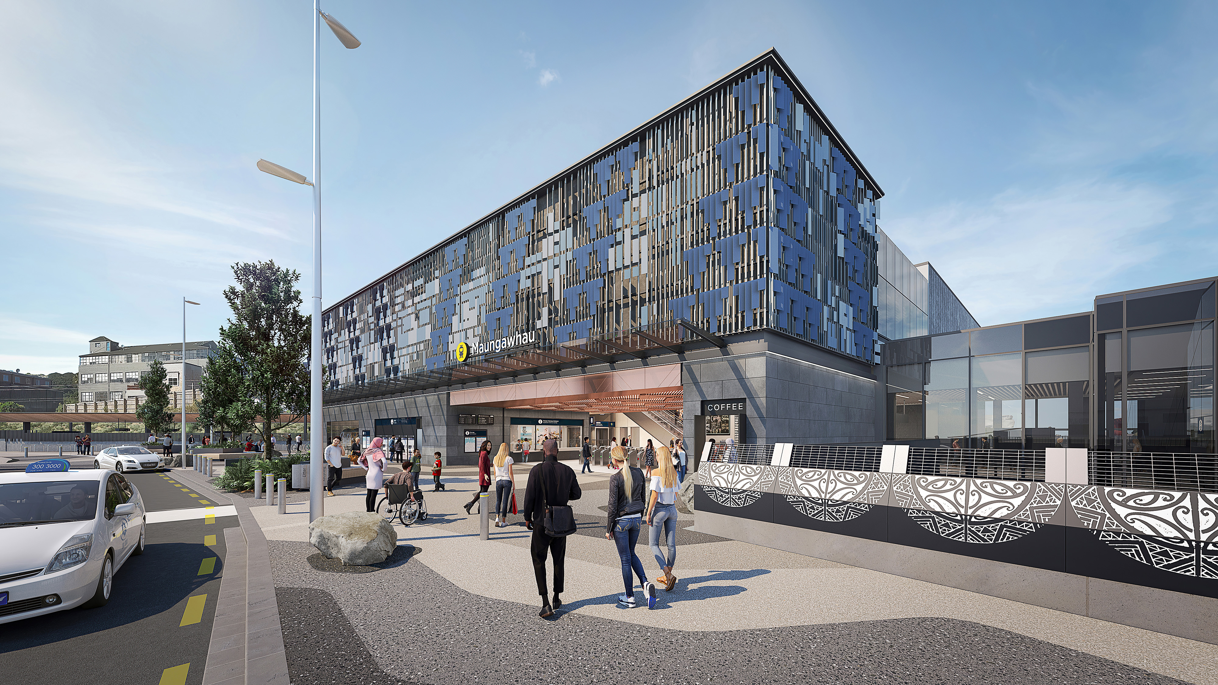 City Rail Link / CRL station Maungawhau Mt Eden - exterior artist impression render. Photo / Supplied