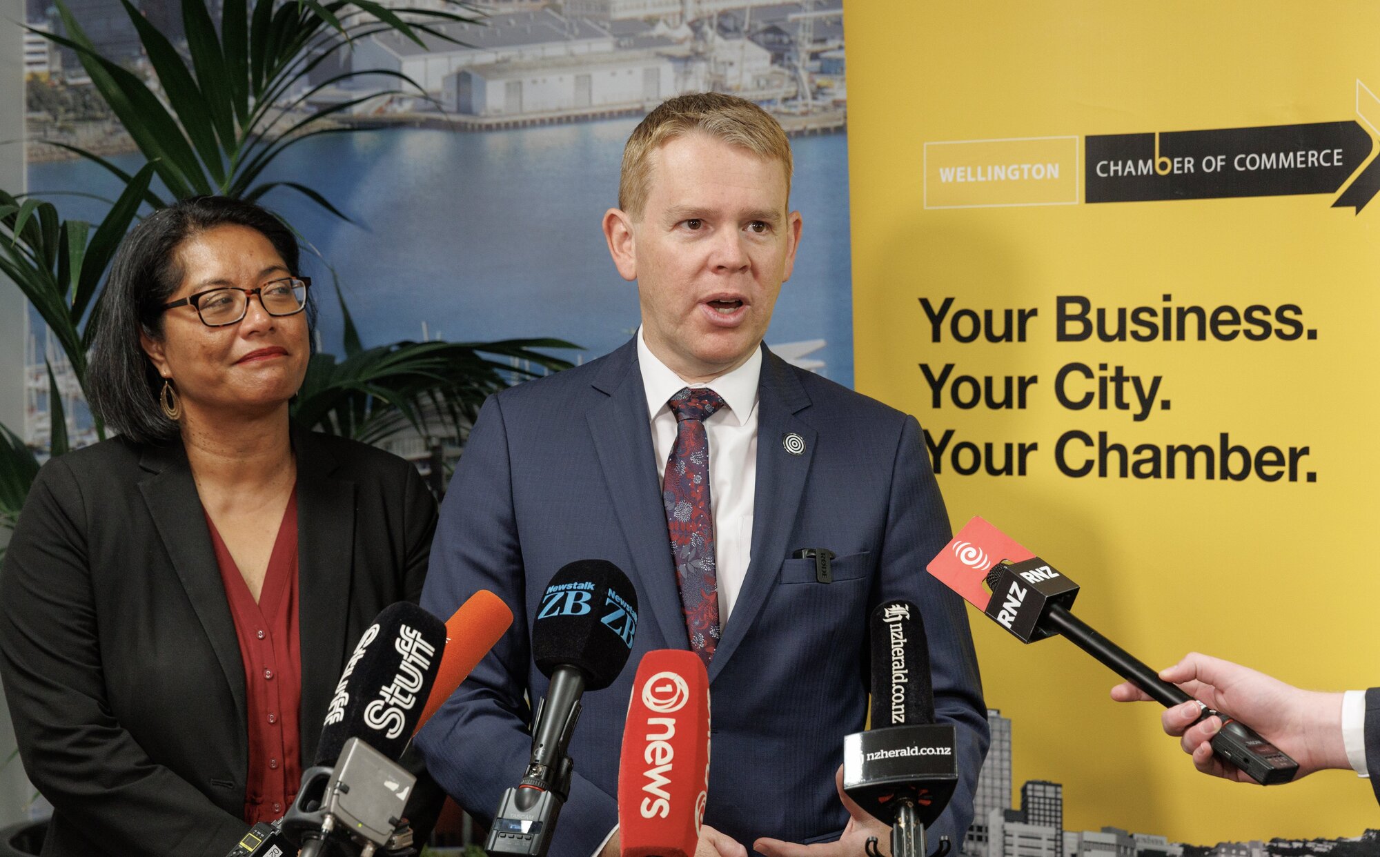 Labour leader Chris Hipkins and finance spokeswoman Barbara Edmonds are expected to unveil the party's tax policy in a few weeks. Photo / Mark Mitchell

