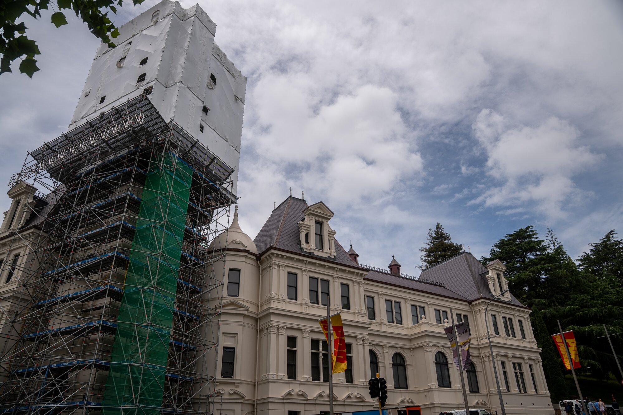 Auckland Art Gallery heritage restoration project when it was being carried out. 