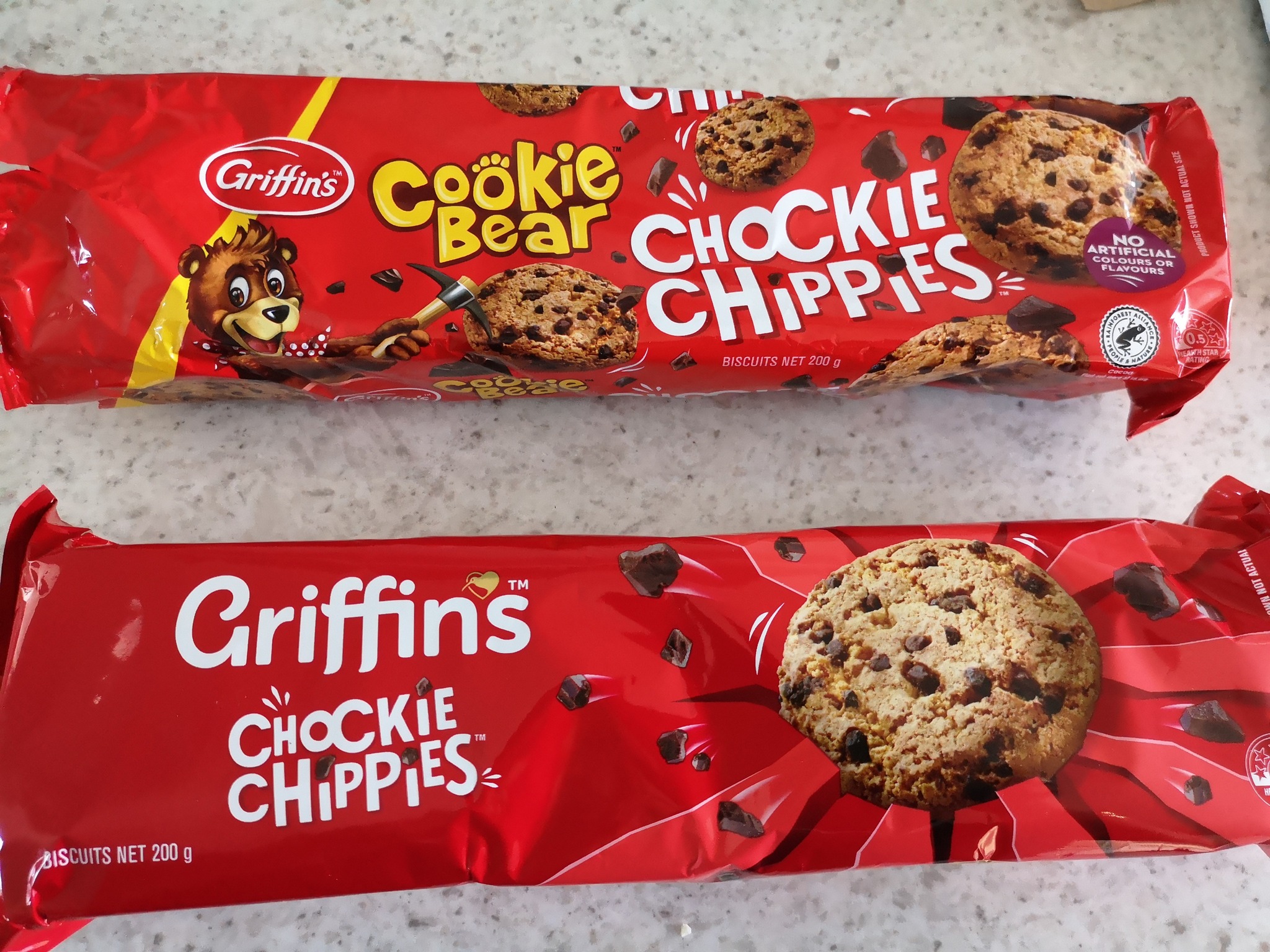 Griffin's has simplified its biscuit packaging, removing the Cookie Bear mascot. Photo / Facebook