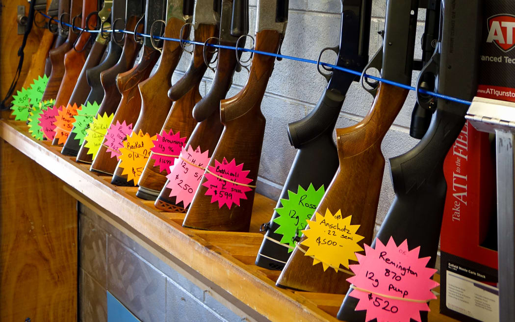 Firearms owners will have five years to register them after the new registry goes live this month. Photo / RNZ