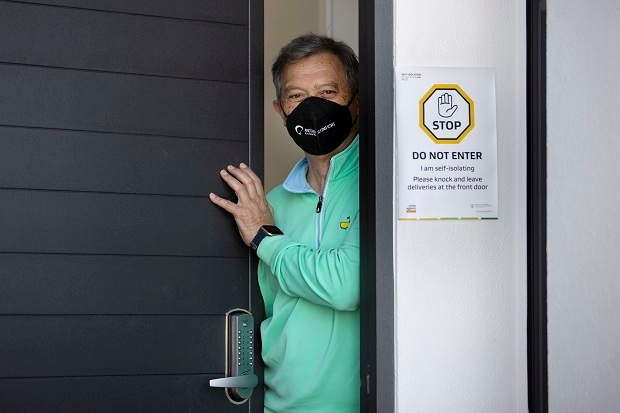 Sir Ian Taylor self-isolated in a Herne Bay house as part of a sanctioned international Covid travel trial in 2022. Photo / Brett Phibbs