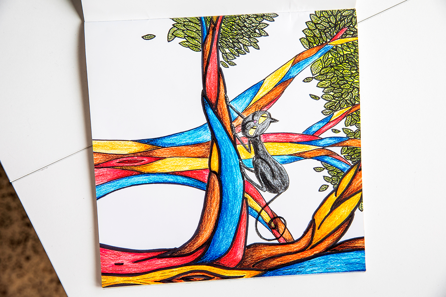 Keven’s art prominently features his childhood. Photo / Kellie Blizard