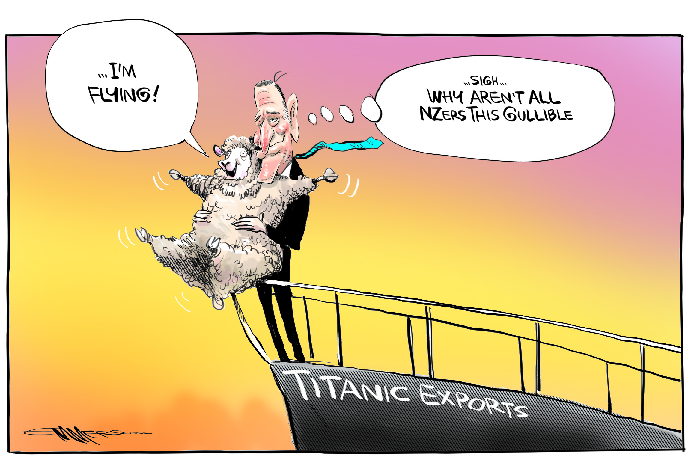 Cartoon: Titanic exports - New Zealand News - NZ Herald