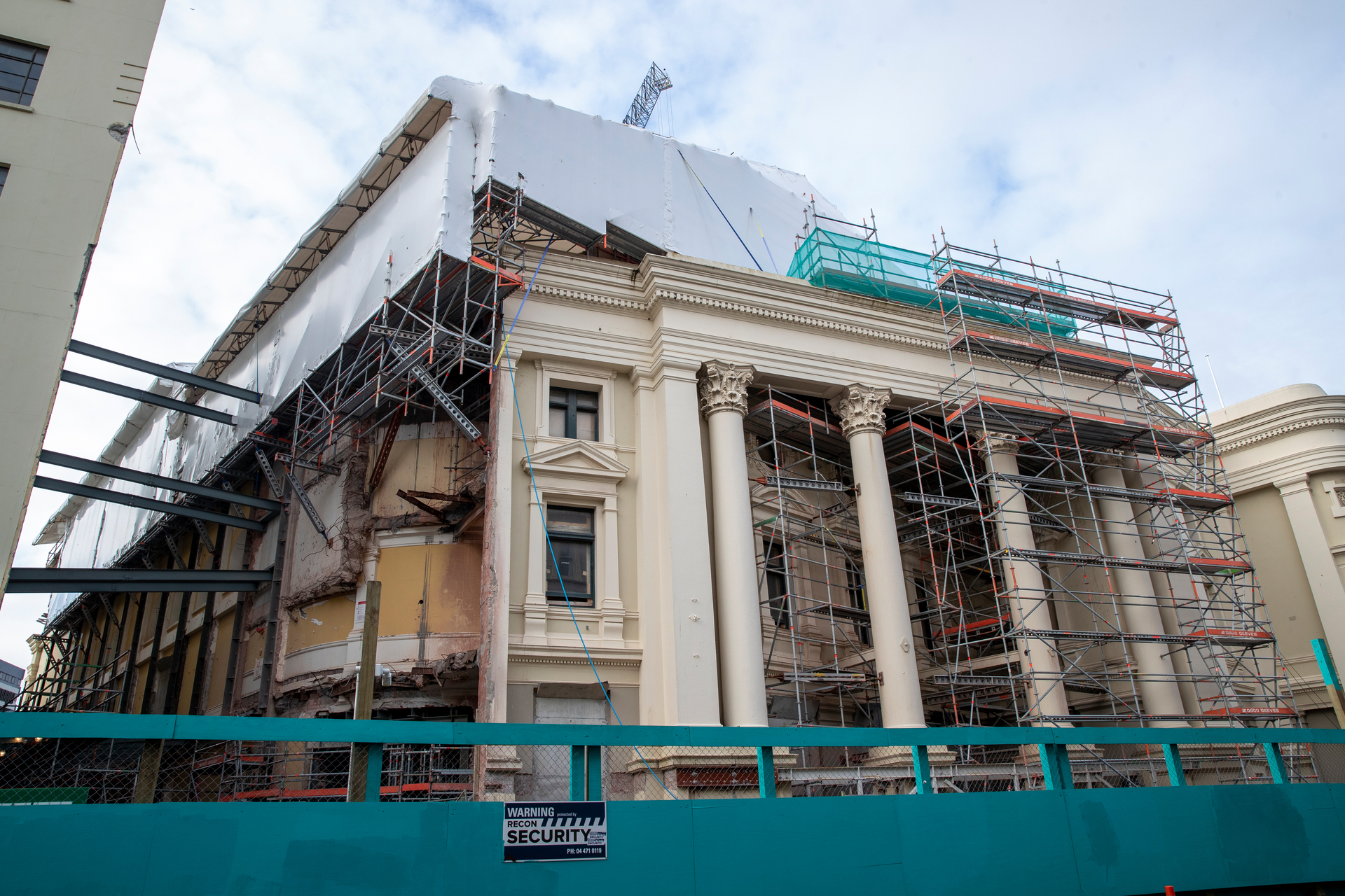 Wellington's Town Hall has suffered delays and several budget blowouts, adding to the city council's financial woes. Photo / Mark Mitchell