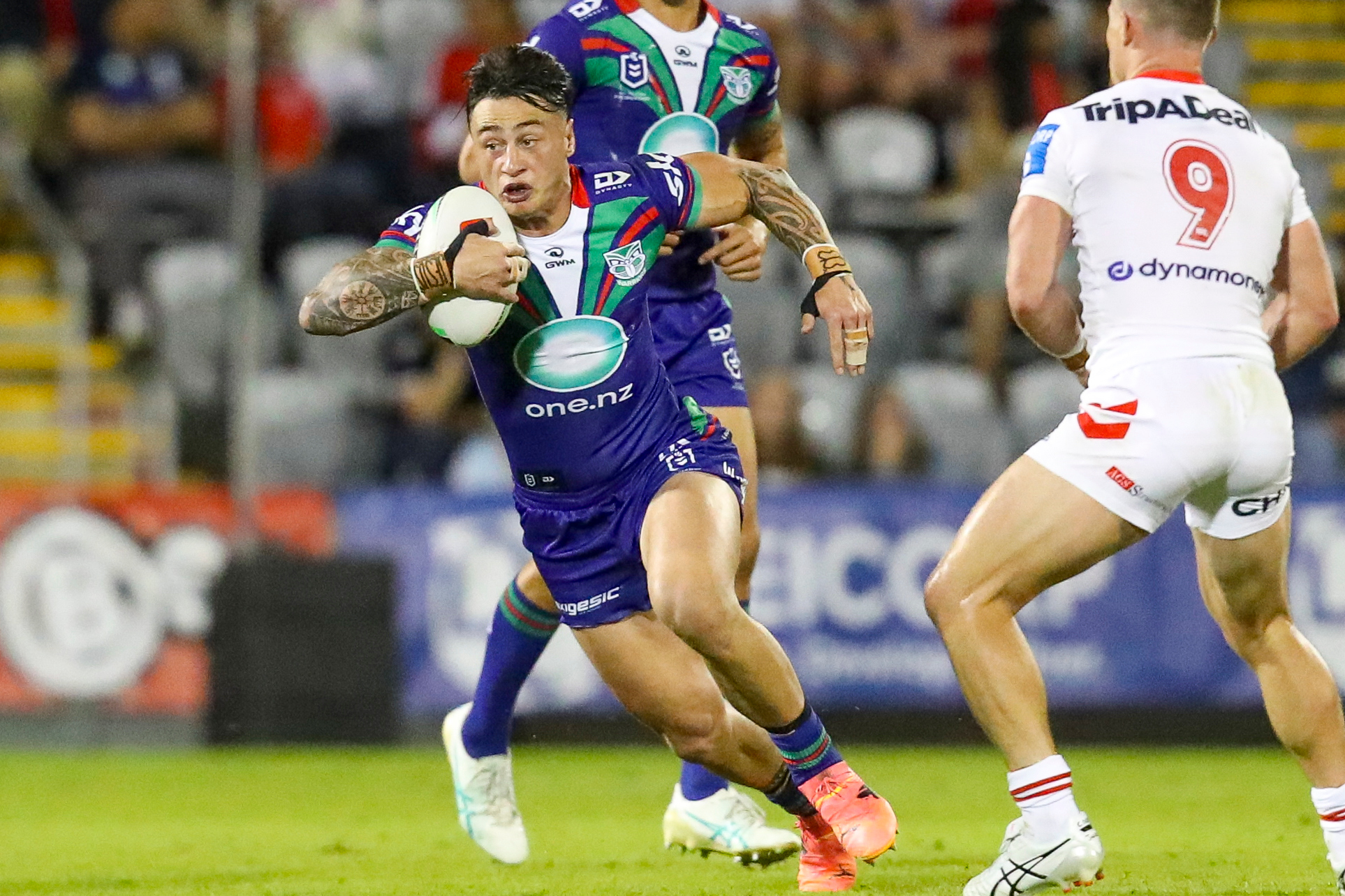 Charnze Nicoll-Klokstad in action against the Dragons. Photo / Photosport