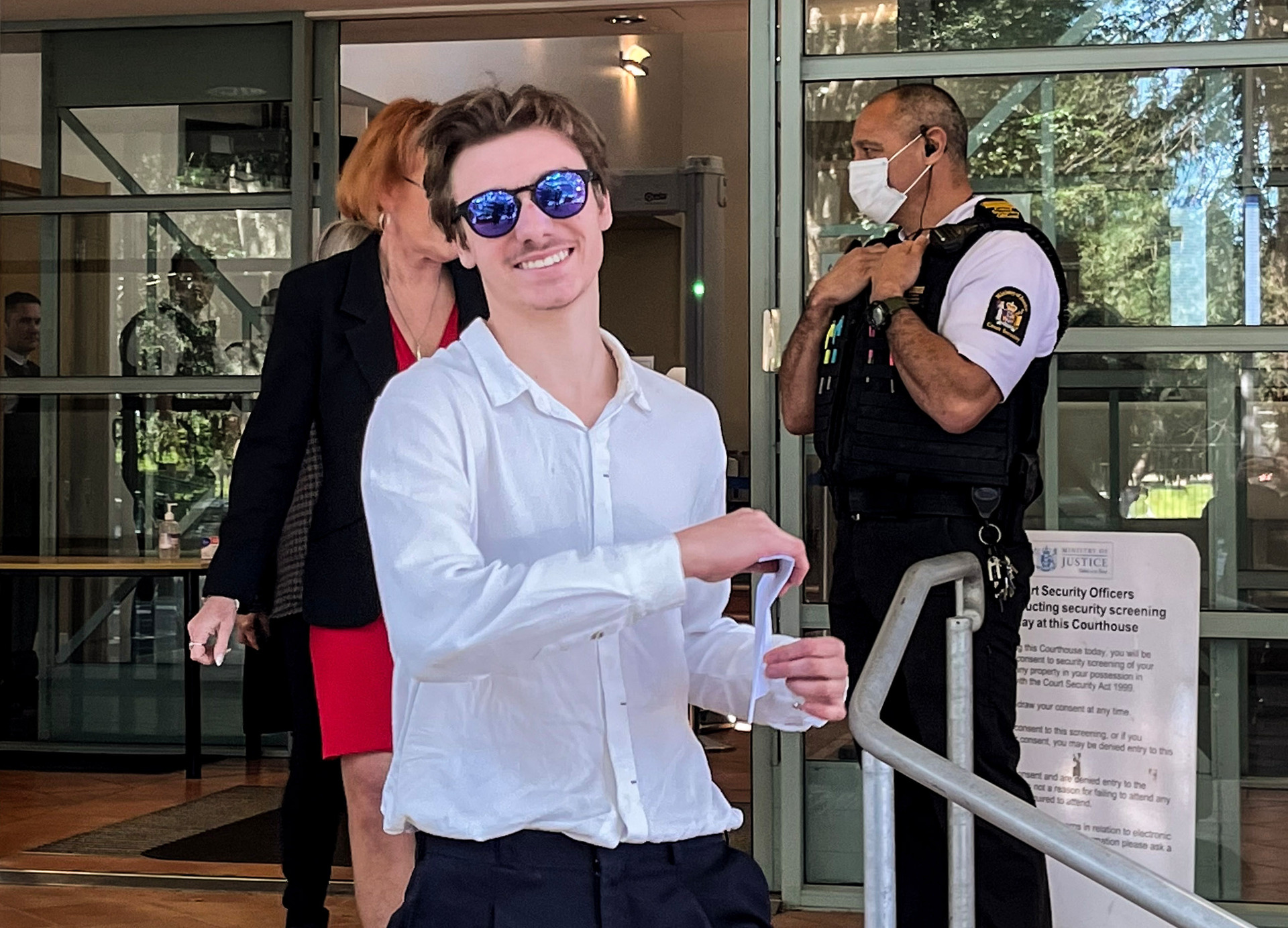 Jayden Meyer outside the Tauranga District Court. Photo / Ethan Griffiths