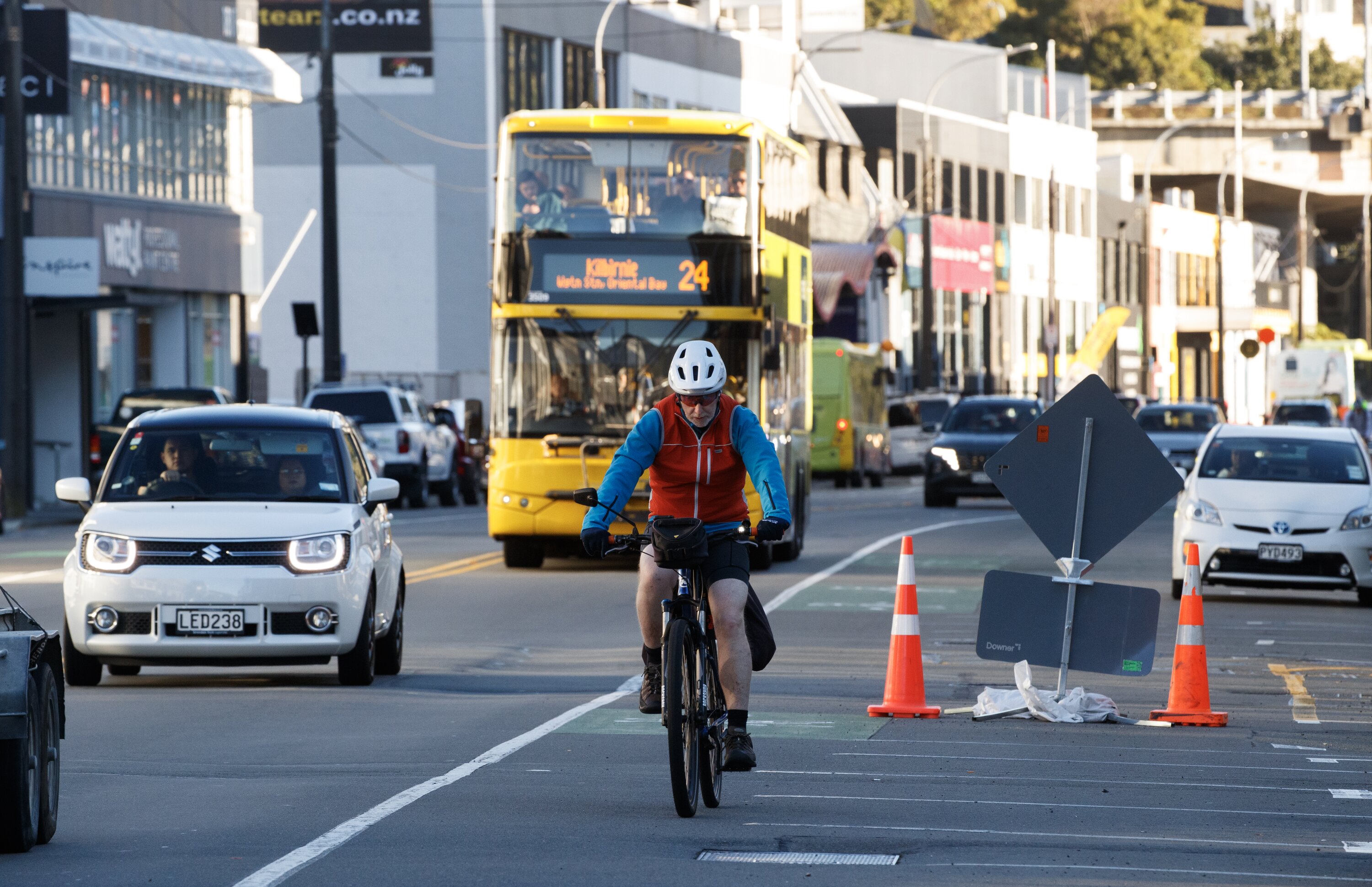 Thorndon Quay is described as one of the most important commuter routes in Wellington. Photo / Mark Mitchell