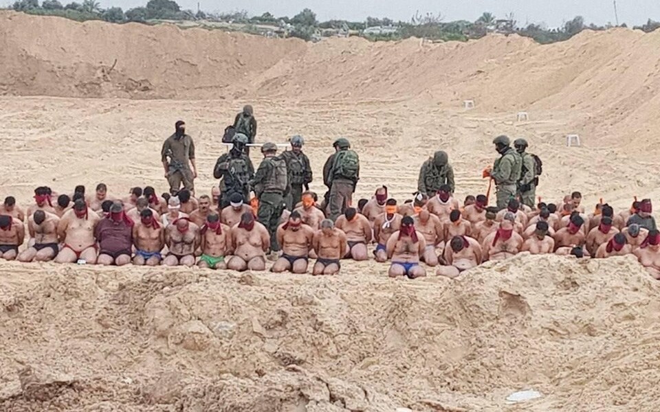 The men allegedly surrendered in the Jabalia refugee camp and other areas in the north. Photo / Emanuel Fabian