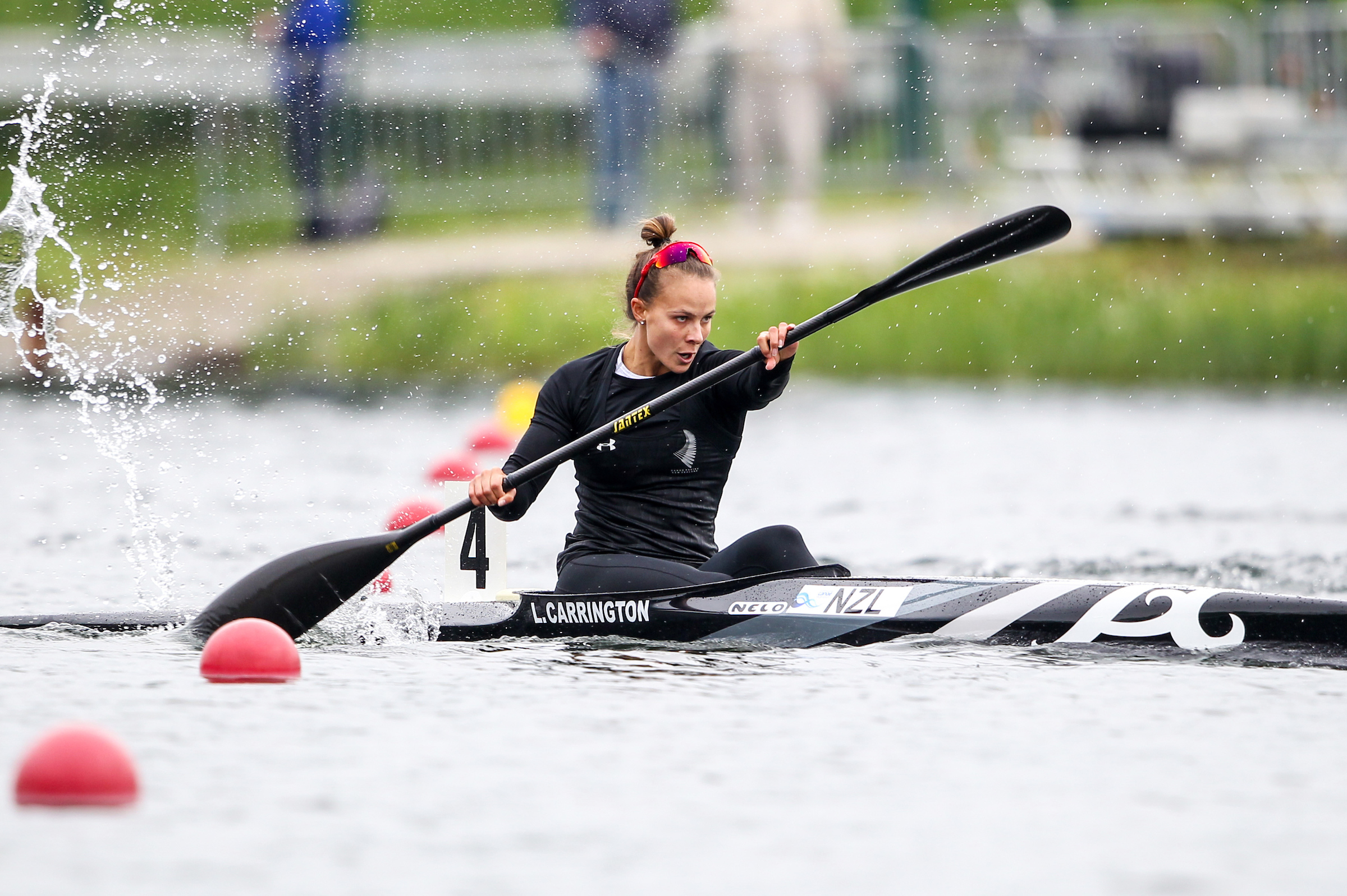 Dame Lisa Carrington competing at a World Cup meet in Europe in 2016. Photo / Photosport
