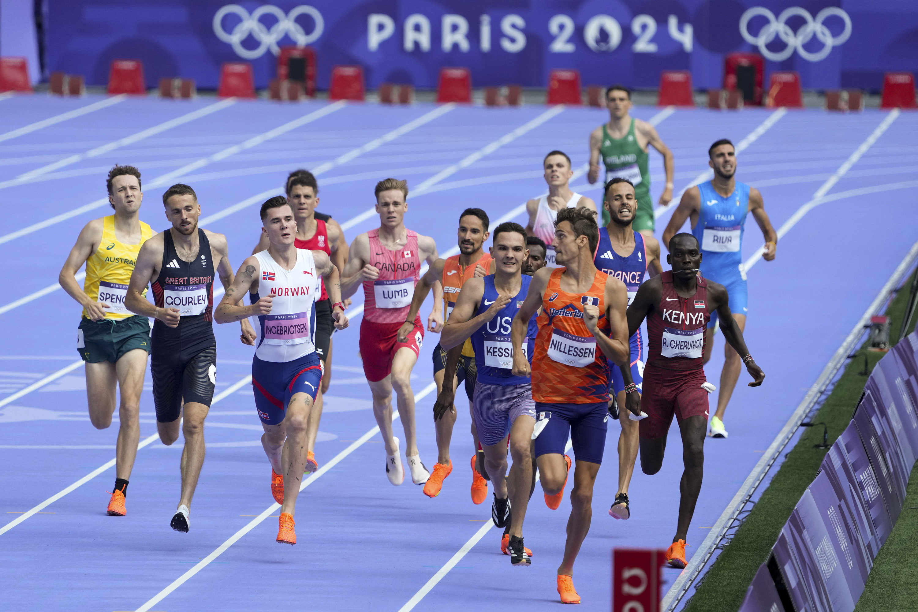 Roughly half the runners in the men’s 1500-metre heats competed in sleek, thigh-length speedsuits made from materials like polyester and elastane. Photo / Chang W. Lee of The New York Times