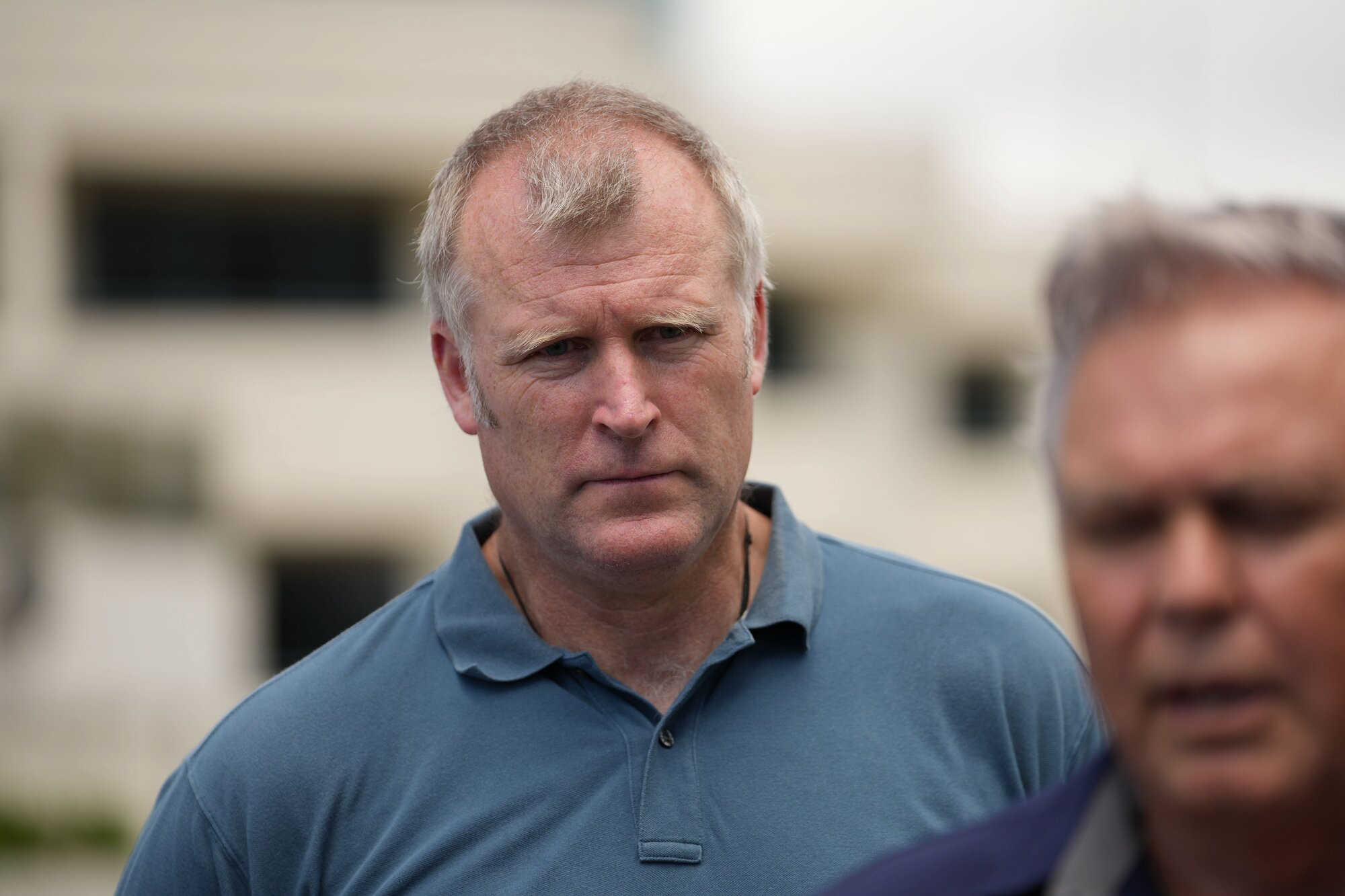 Tauranga Mayor Mahé Drysdale in Mount Maunganui after the landslide. Photo / Alyse Wright