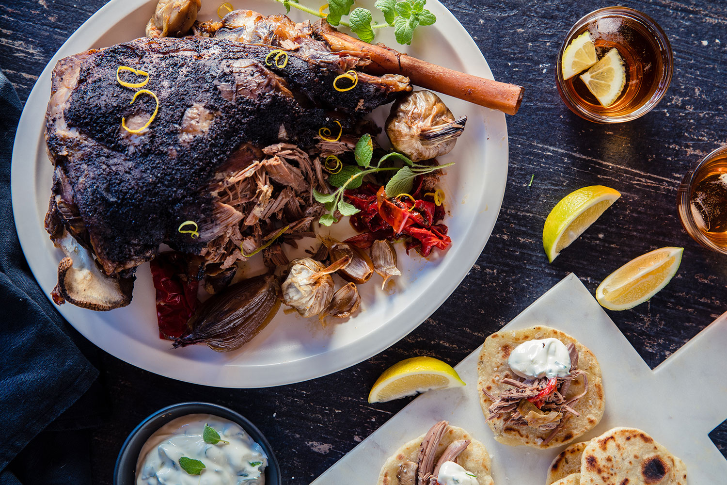 10-hour lamb with flatbreads-image