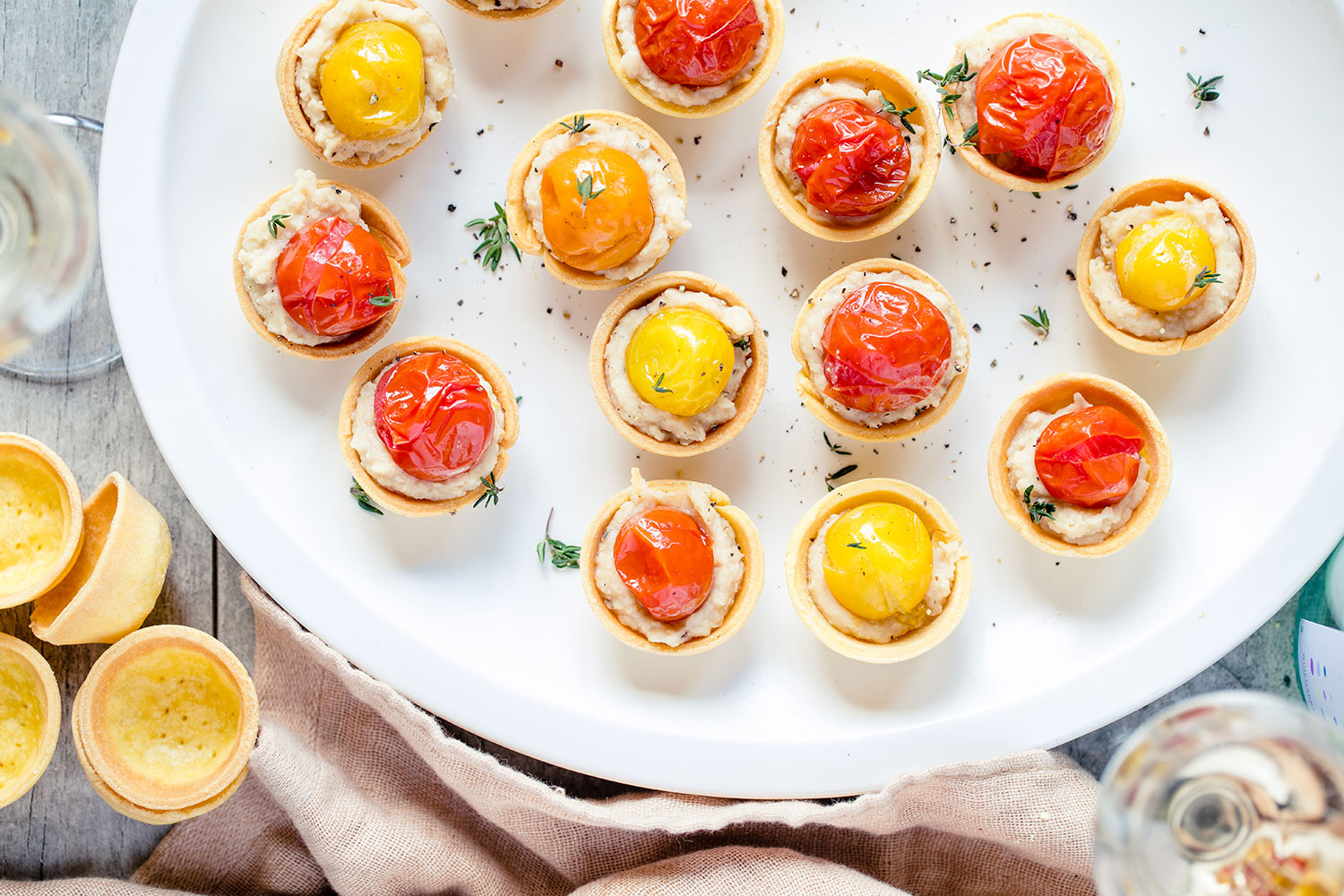 Once you start making one-bite tomato tarts, you’ll never go back. Photo / Babiche Martens
