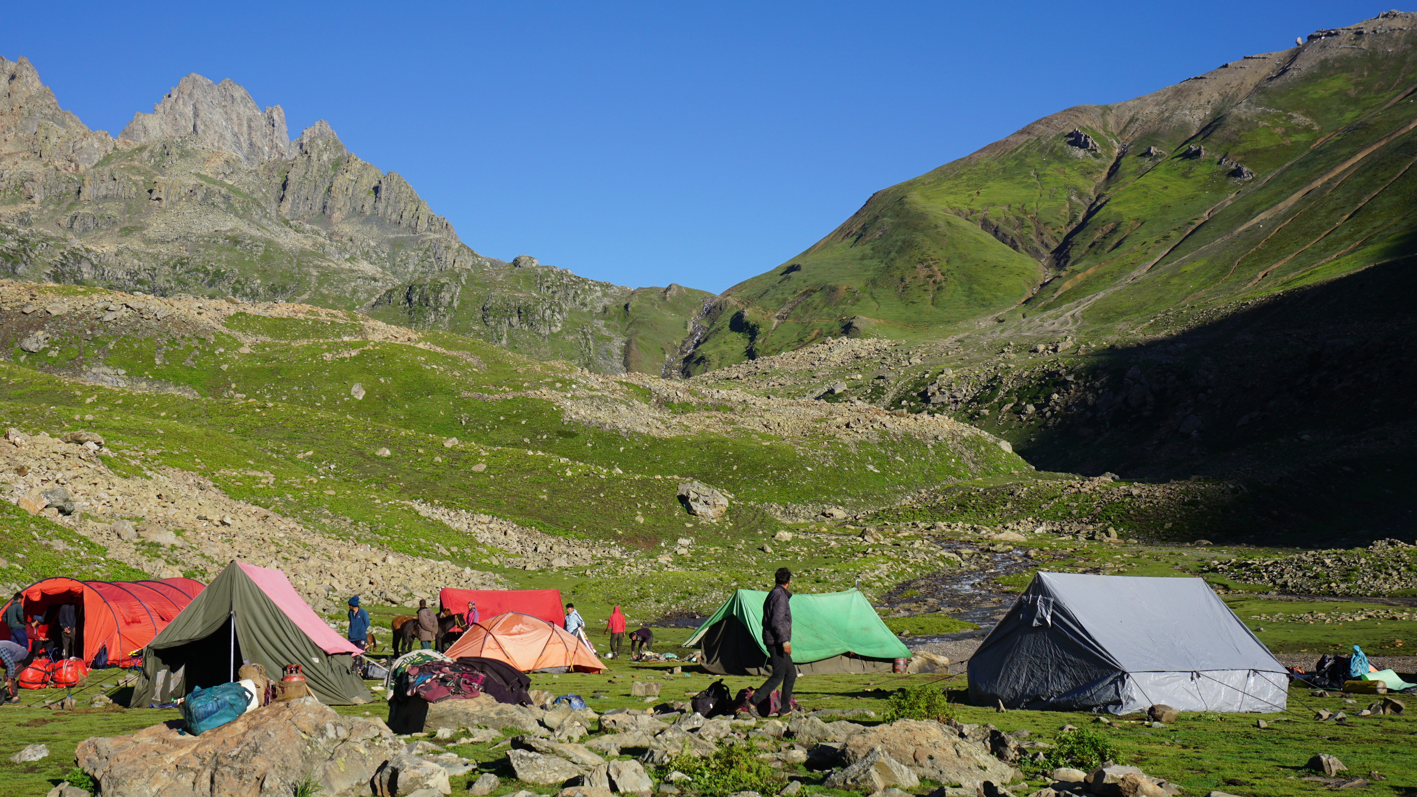 The trek begins in Sonamarg, and the route is often crowded with trekkers and pack animals. Photo / Saroj Sirkeck