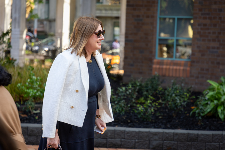Tracey Hanna, Pauline Hanna's sister, has been called as the defence's first witness at the murder trial of Philip Polkinghorne. Photo / Michael Craig