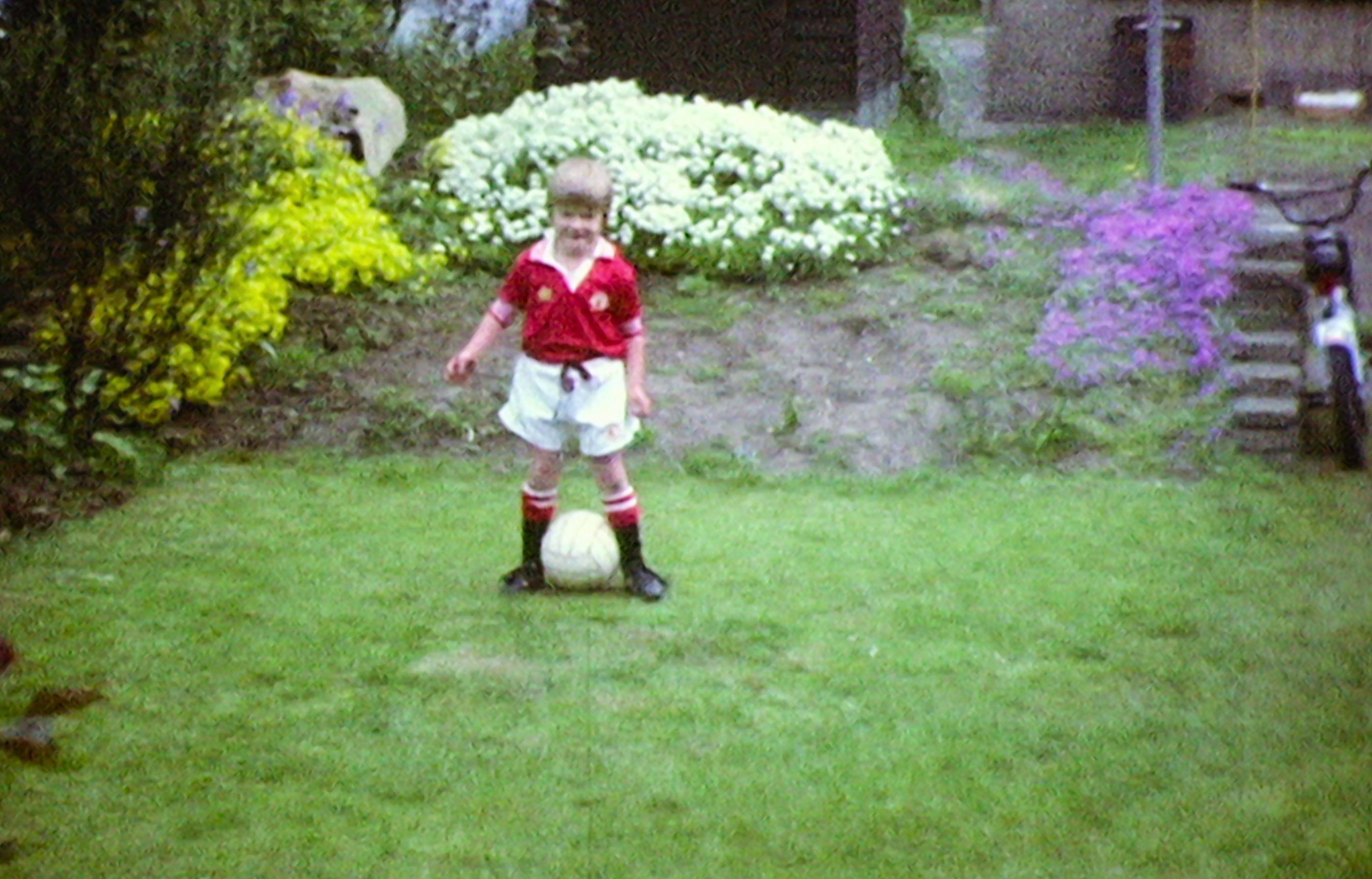 David Beckham as a child. His father's 'coaching' regularly reduced him to tears.