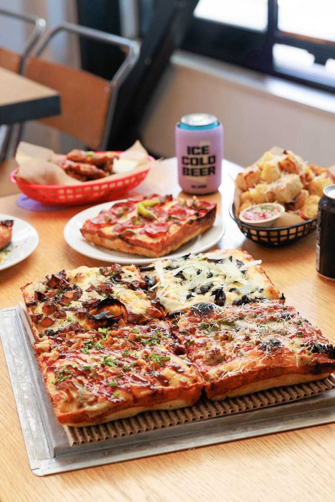 Slabs brings Detroit-style pizza to Auckland. Photo / Supplied