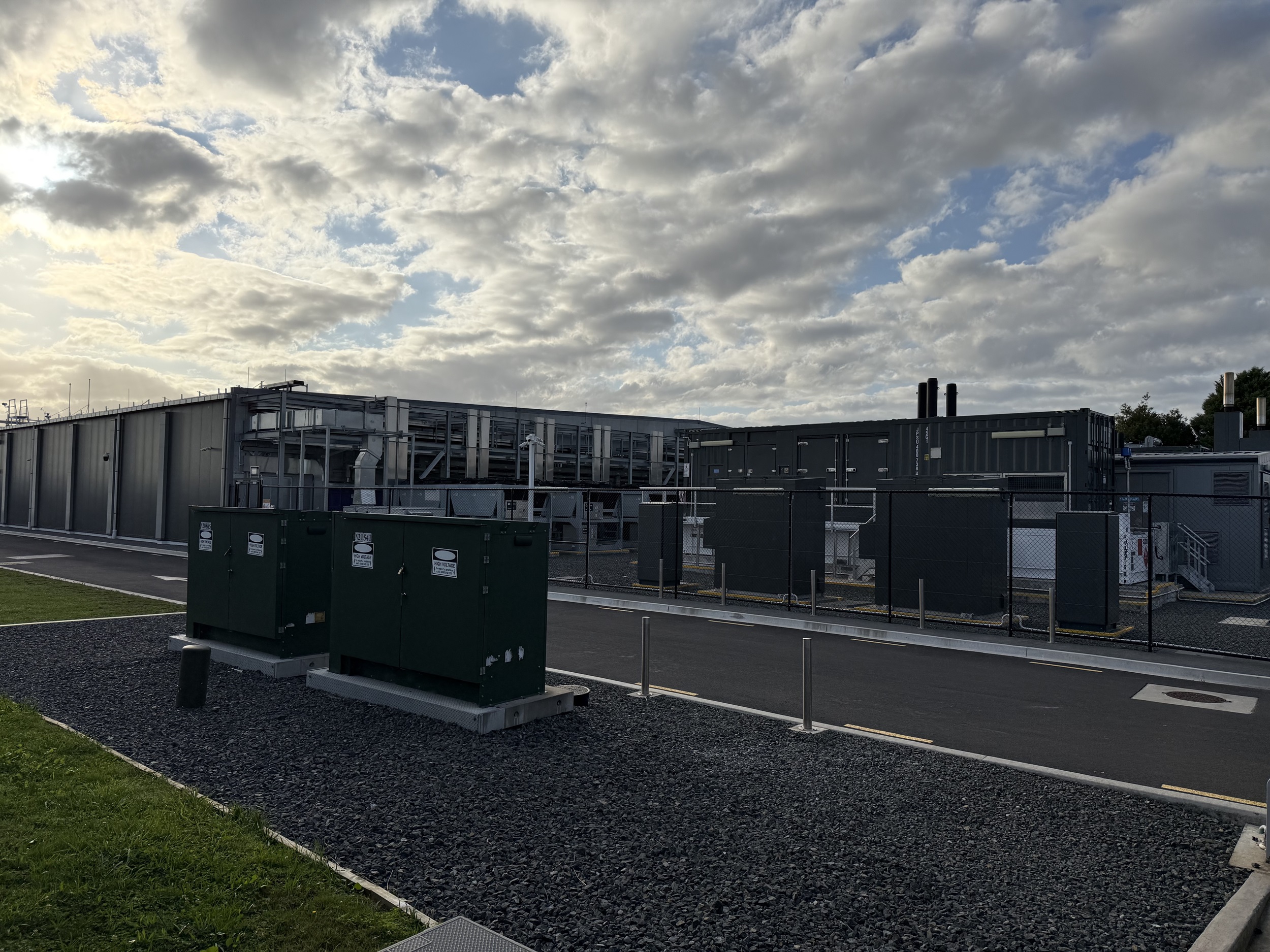 DCI's data centre at Westgate sits behind Microsoft's facility. Photo / Chris Keall