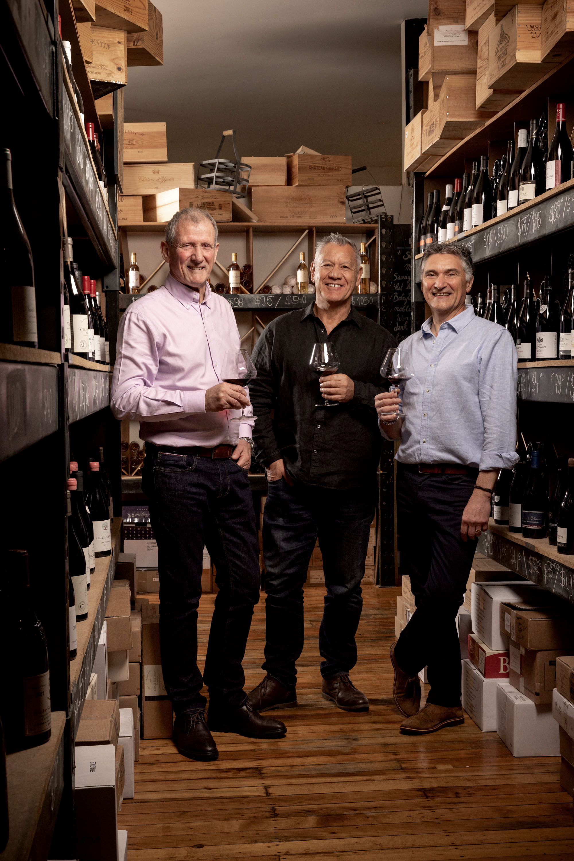 Maison Vauron founders Scott Gray, Peter Ropati and Jean-Christophe Poizat. Photo / Babiche Martens 