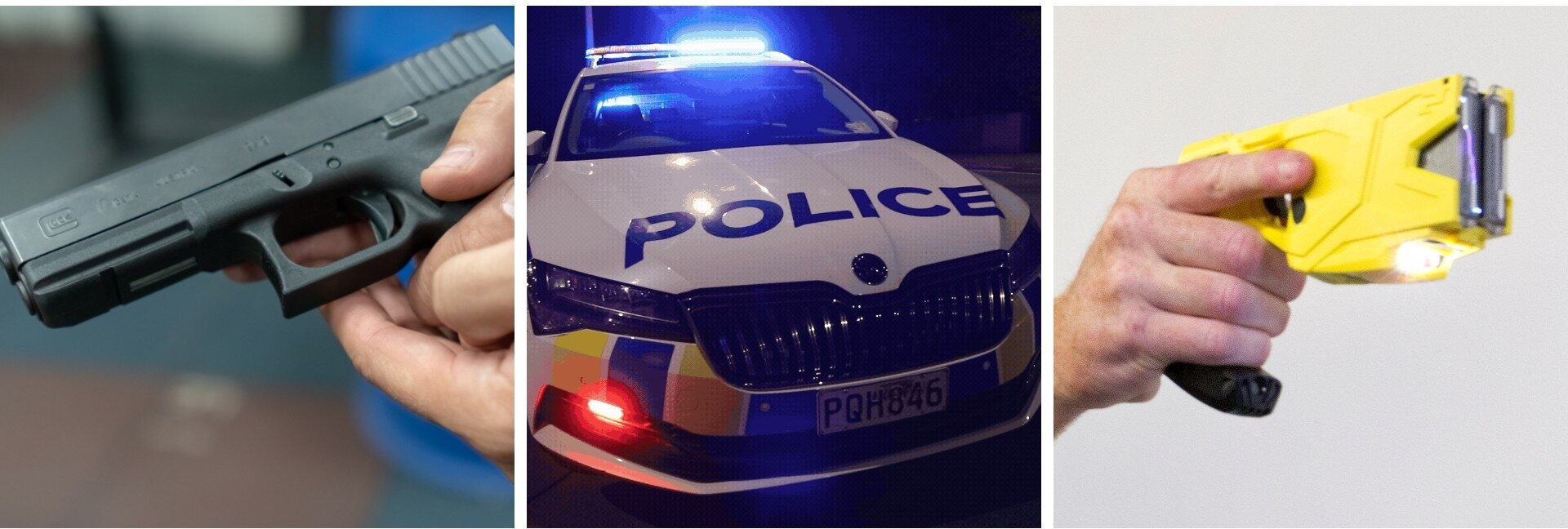 Police are rolling out a new system to track the whereabouts of tactical gear. Composite image / New Zealand Herald 