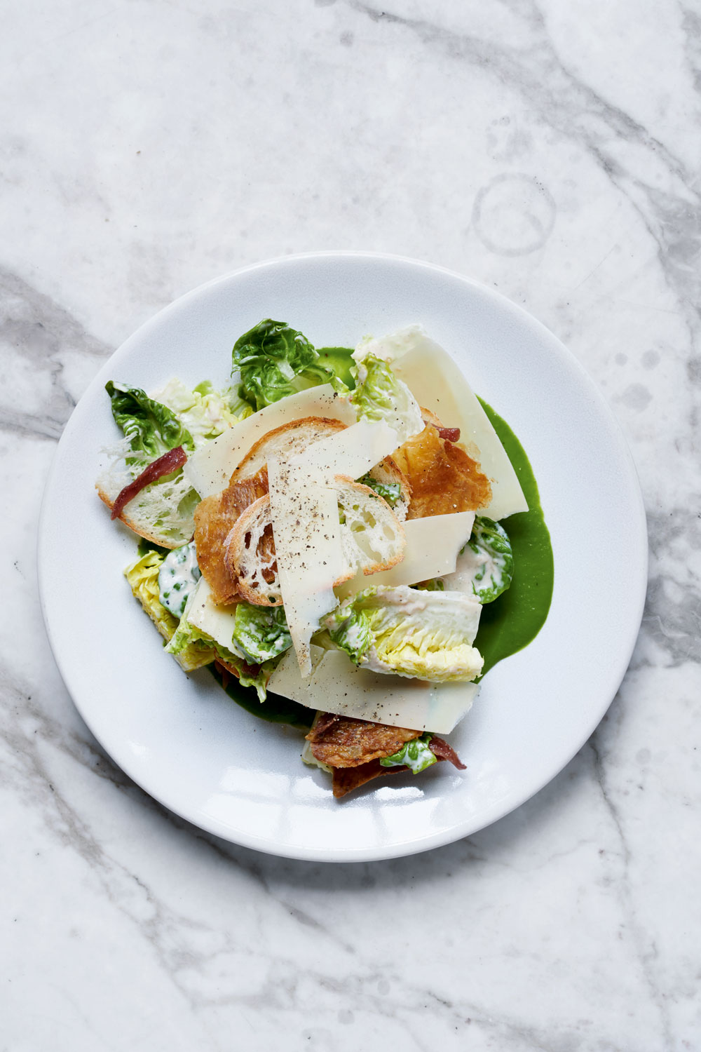 London's Chiltern Firehouse's Caesar salad is a picture of sophisticated restraint. Picture / Peden & Munk