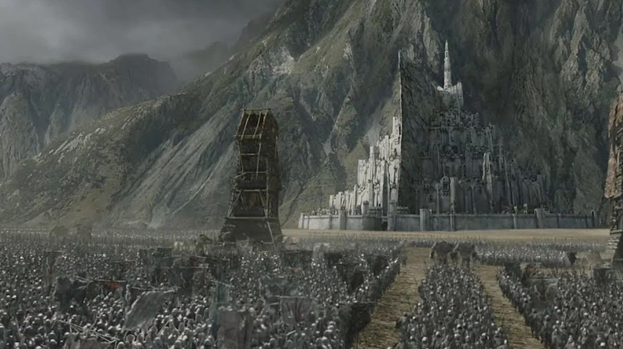 The battle for Minas Tirith in The Return of the King. Photo / Supplied